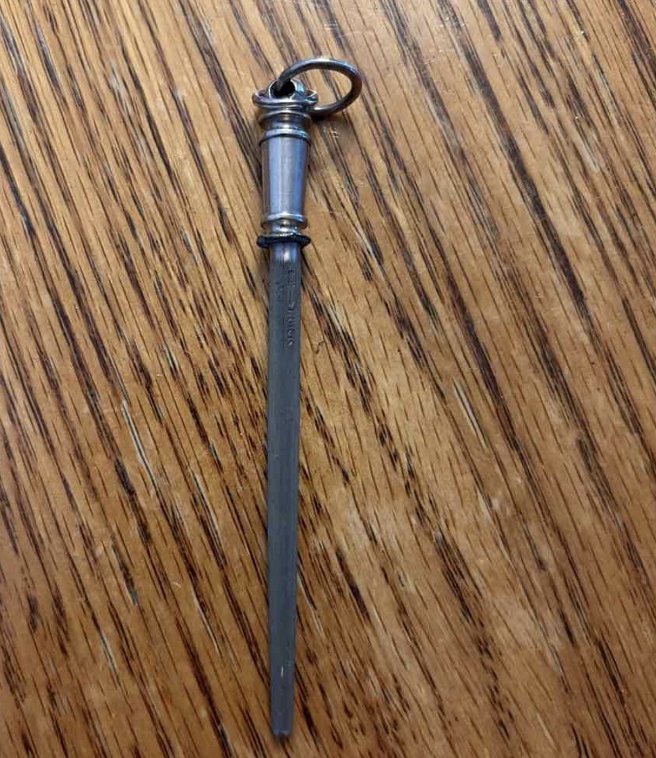 Antique miniature F. Dick steel sharpening fob. Antique miniature F. Dick steel sharpening fob.