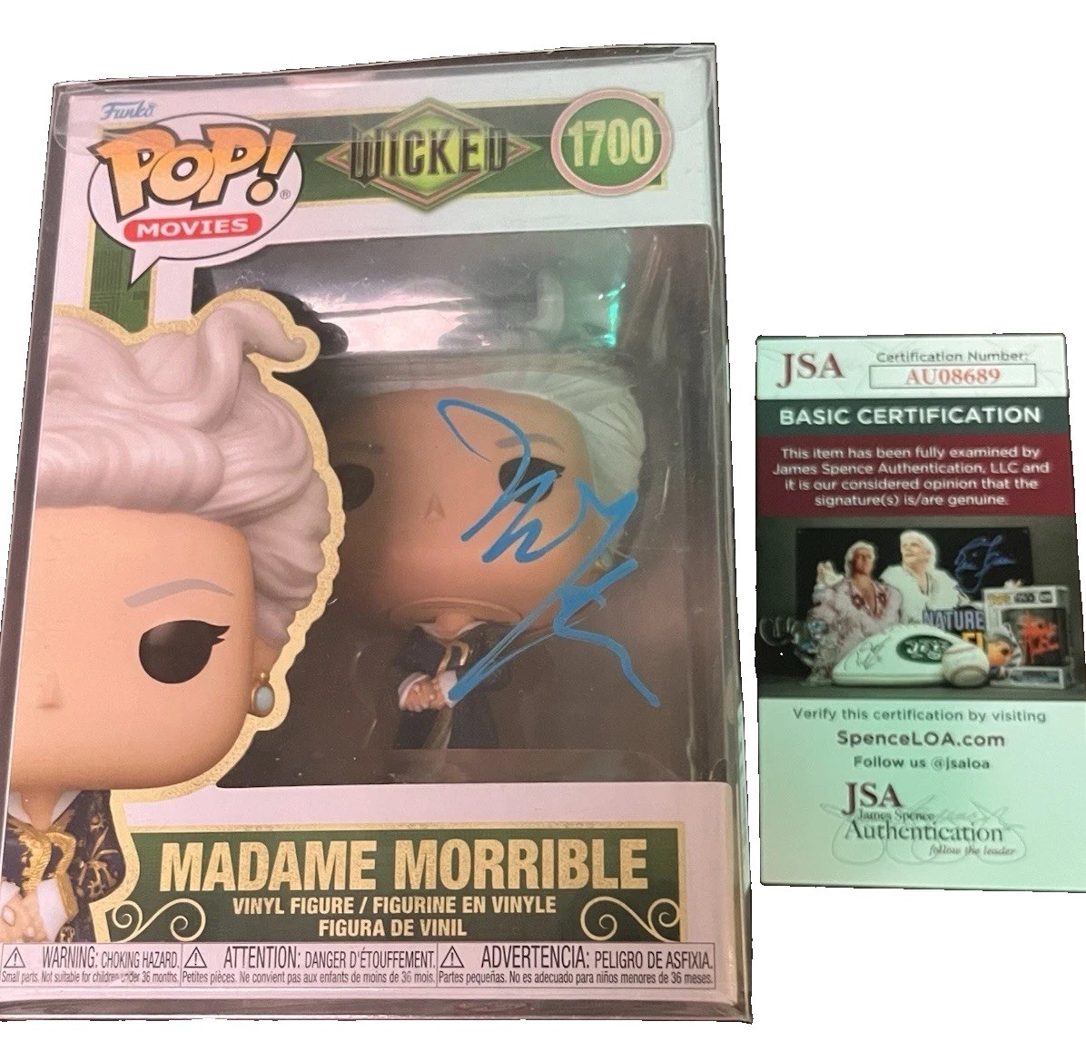 Madame Morrible Wicked Signed Michelle Yeoh Funko Pop JSA COA AUTOGRAPH PROOF Madame Morrible Wicked Signed Michelle Yeoh Funko Pop JSA COA AUTOGRAPH PROOF