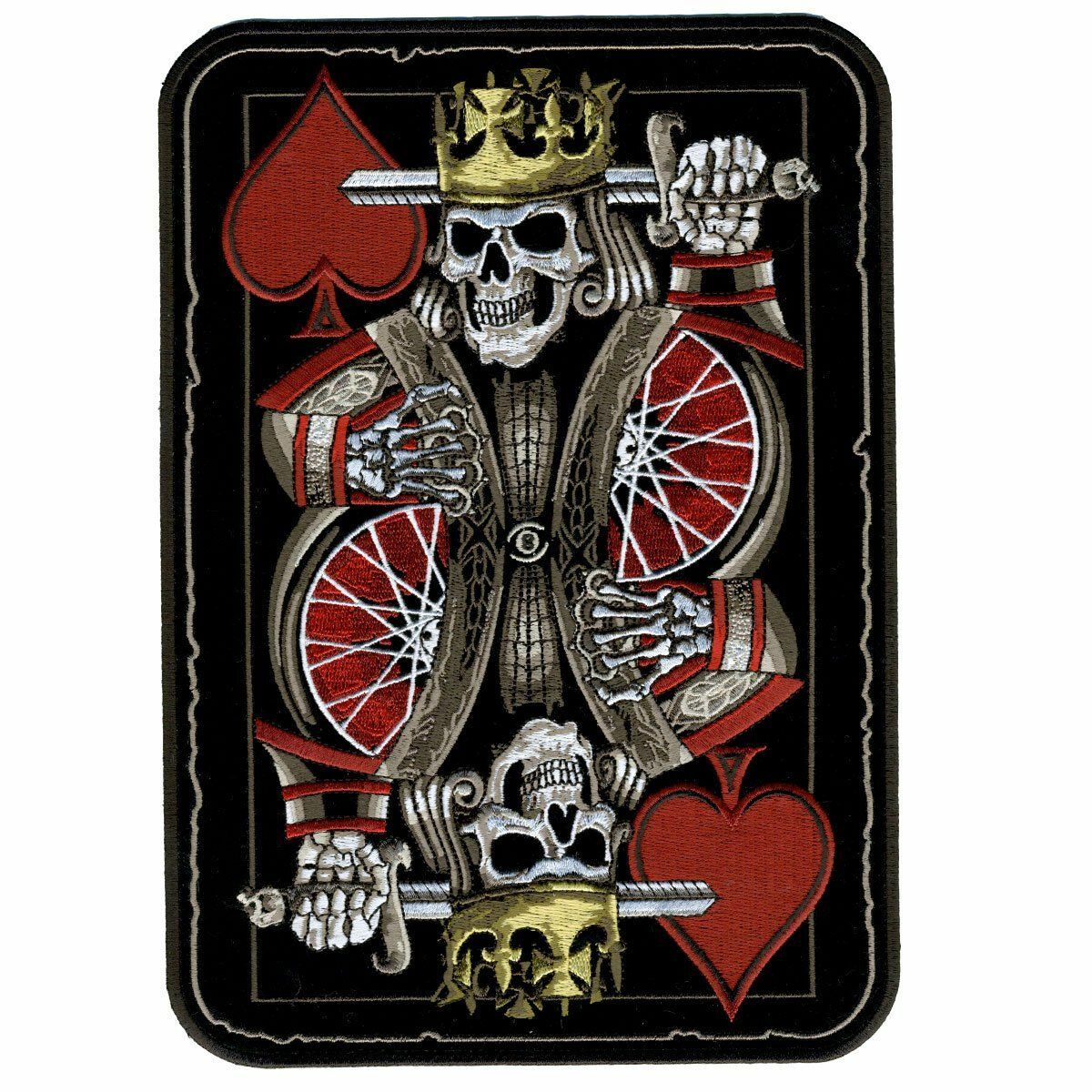 Miltacusa Suicide King Tactical Patch [Hook Fastener - 5.0 X 3.5 inch KP7 ]
