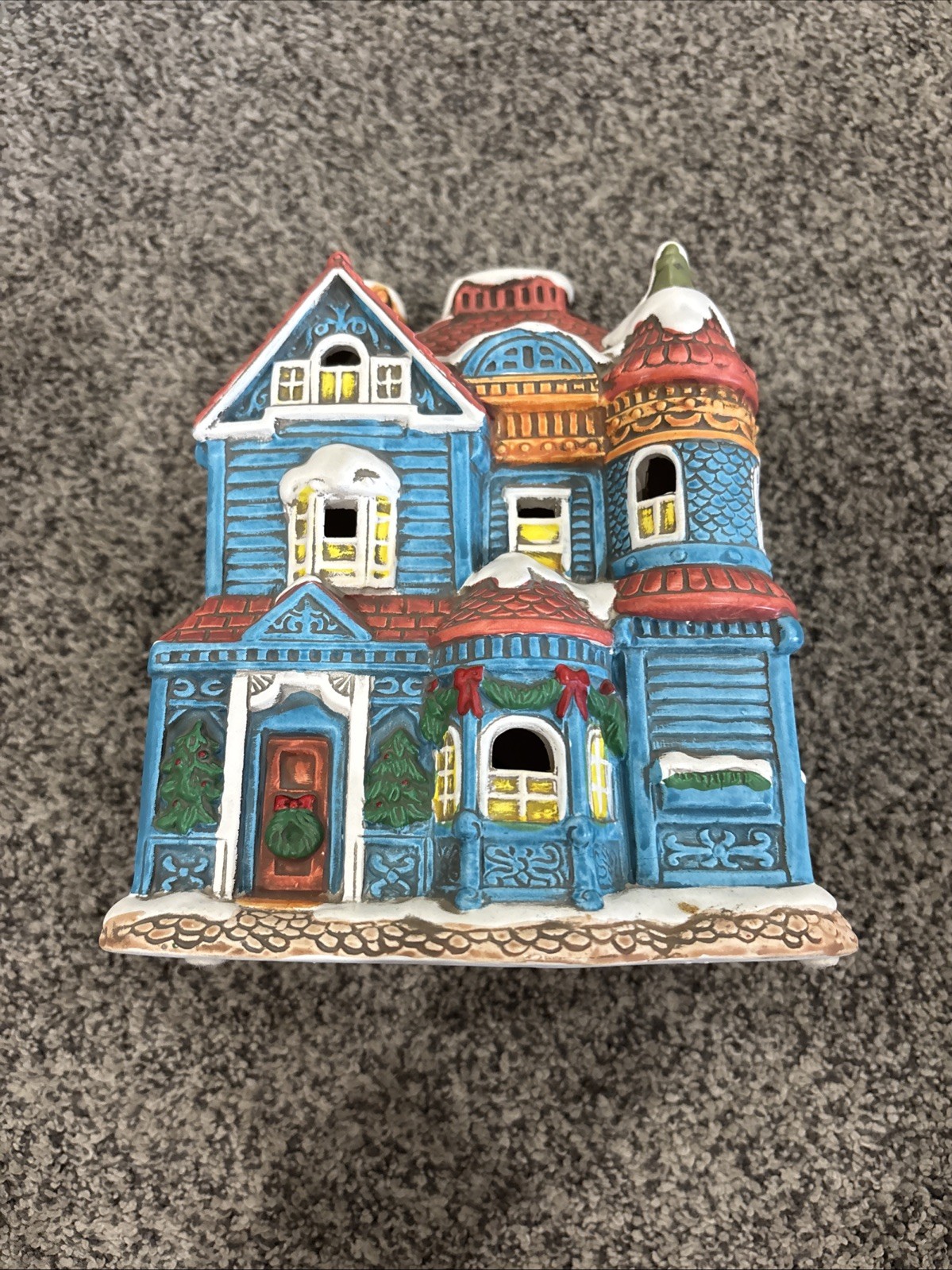 1986 Geo Z Lefton Colonial Village “House Of Blue Gables” Item Number 06337