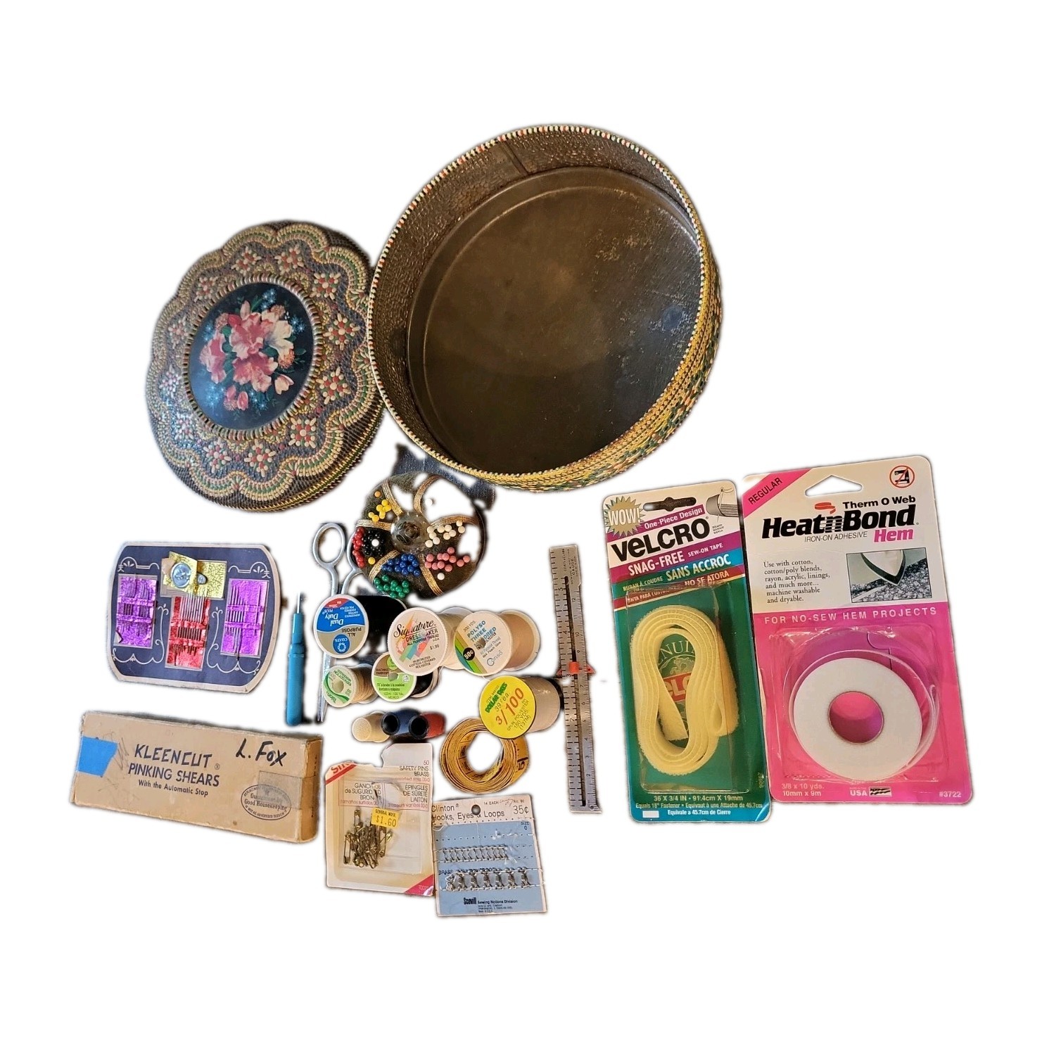 Vtg Sewing Kit with Unique Vintage Sewing Items Starter Kit Or Fun Additions Tin Vtg Sewing Kit with Unique Vintage Sewing Items Starter Kit Or Fun Additions Tin