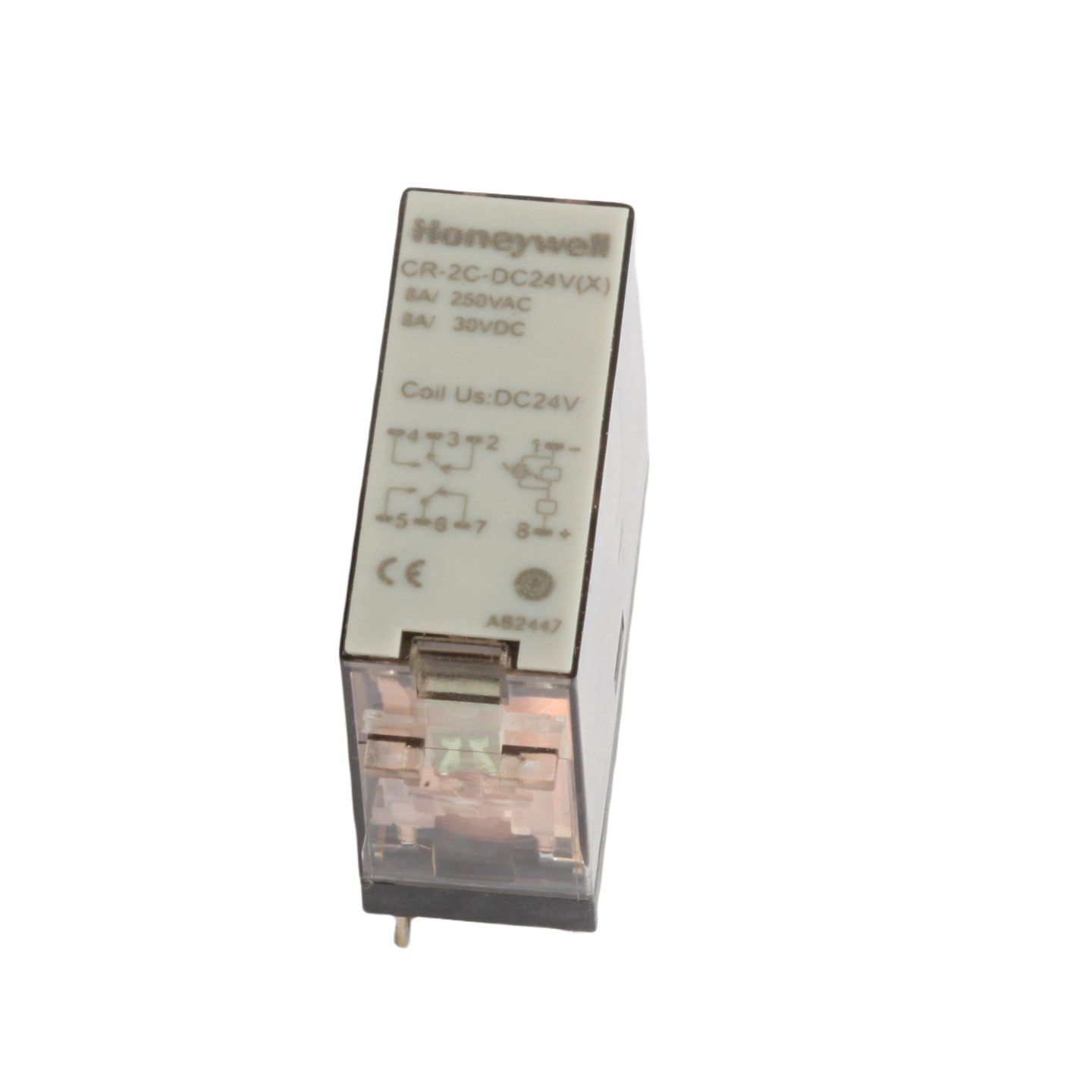 1Pcs HONEYWELL CR-2C-DC24V(X) Power Relay 8A 250VAC 8Pin