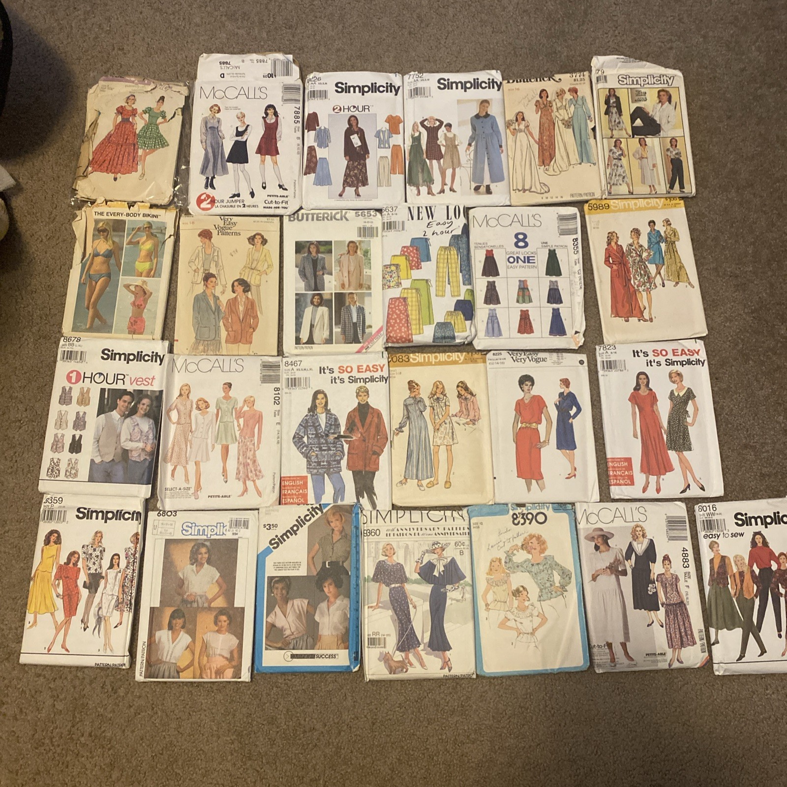 50+ Vintage Sewing Pattern Mixed Lot of Women\'s & Men’s Clothing 50+ Vintage Sewing Pattern Mixed Lot of Women\'s & Men’s Clothing