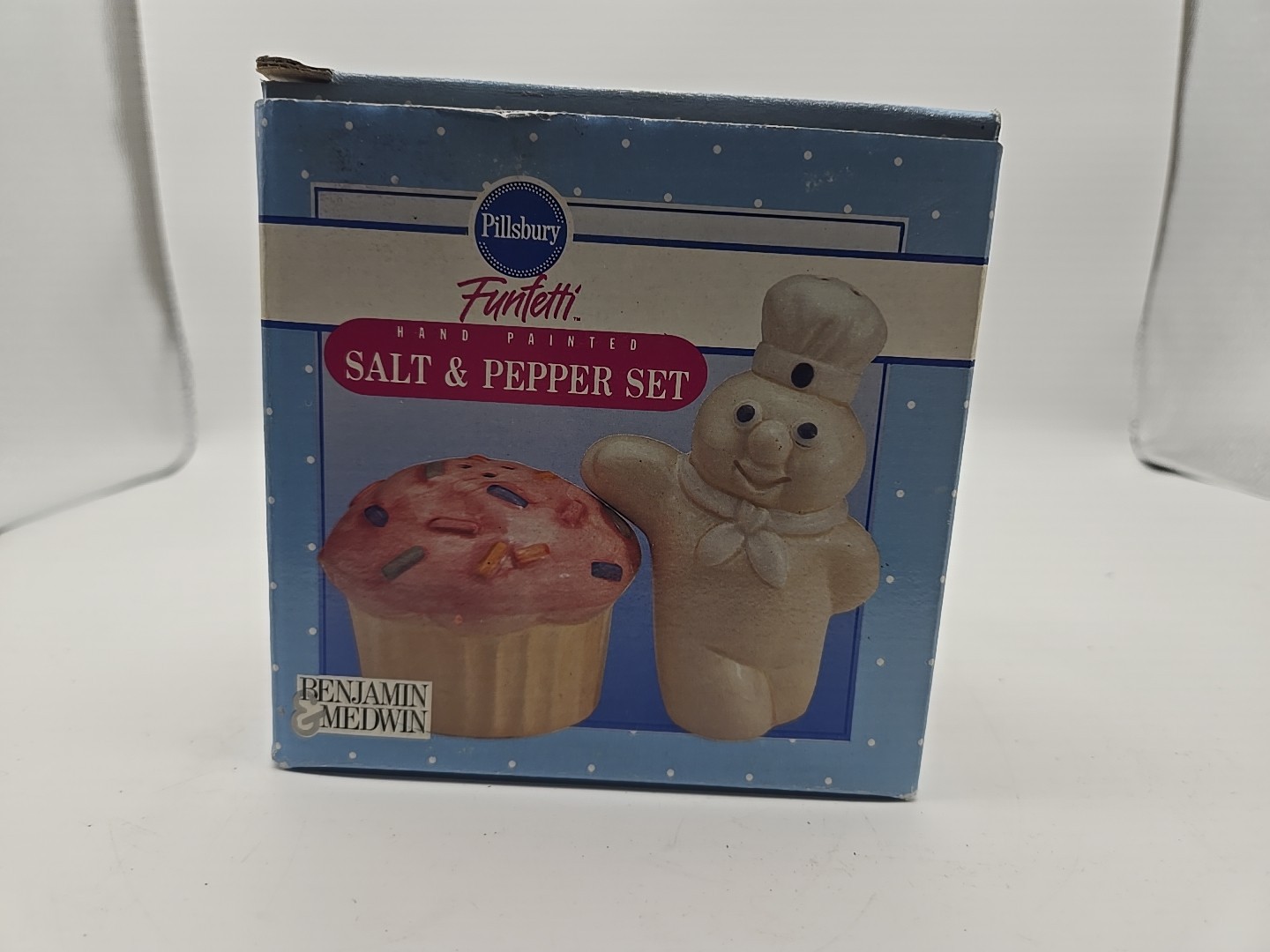 Vintage 80’s Pillsbury Funfetti Hand Painted Salt & Pepper Shakers (148)