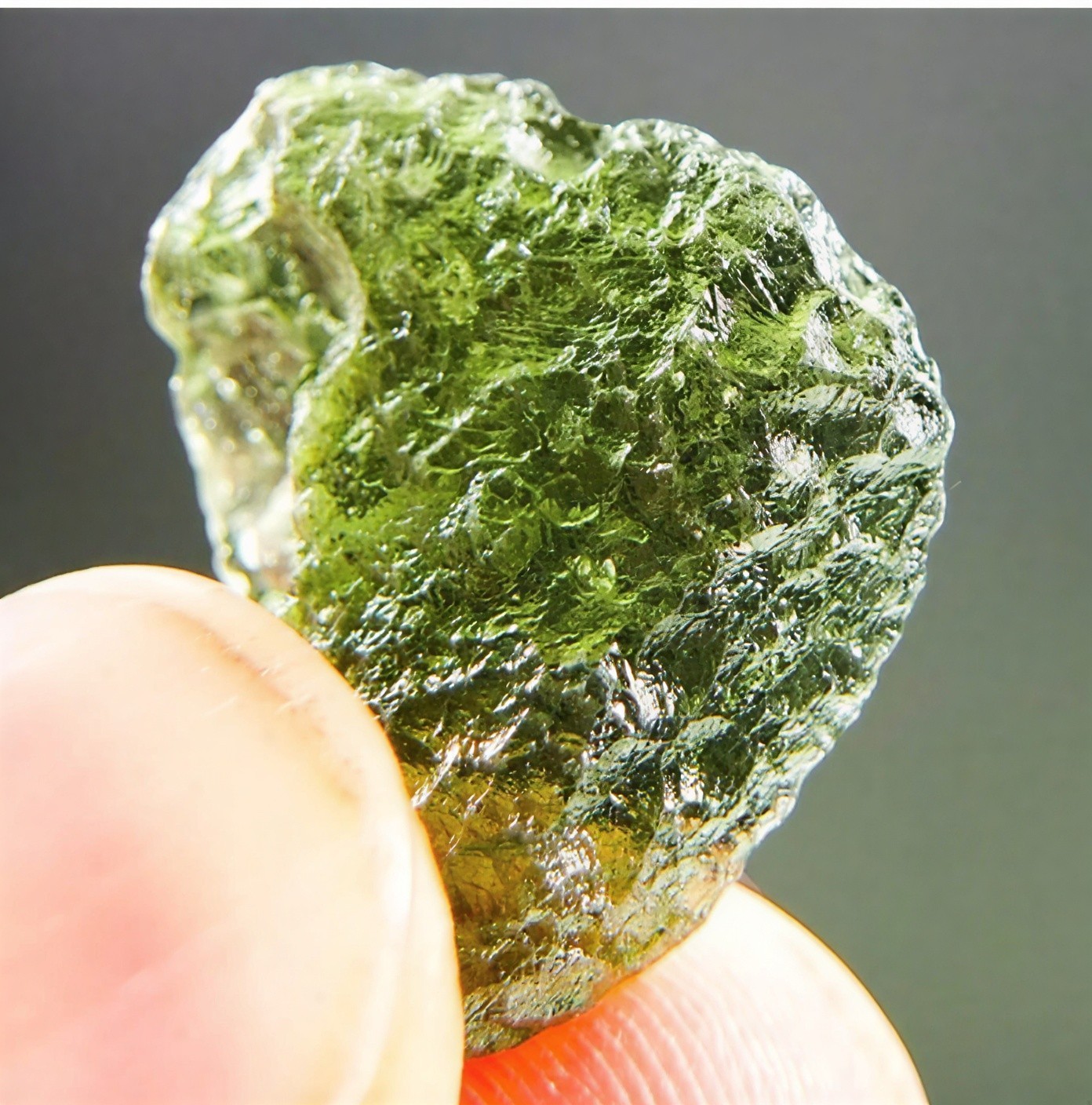 Black Gem Moldavite Meteorite Tektite Impact Glass Specimen 2-5G, 10-20mm
