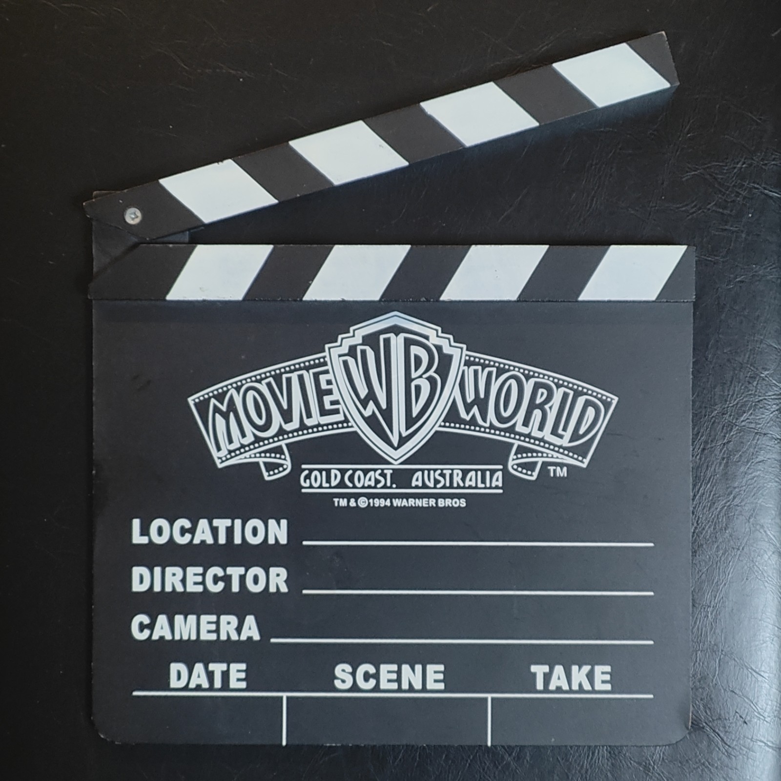 Rare Vintage 1994 Movie World WB Gold Coast Australia Clapperboard Souvenir