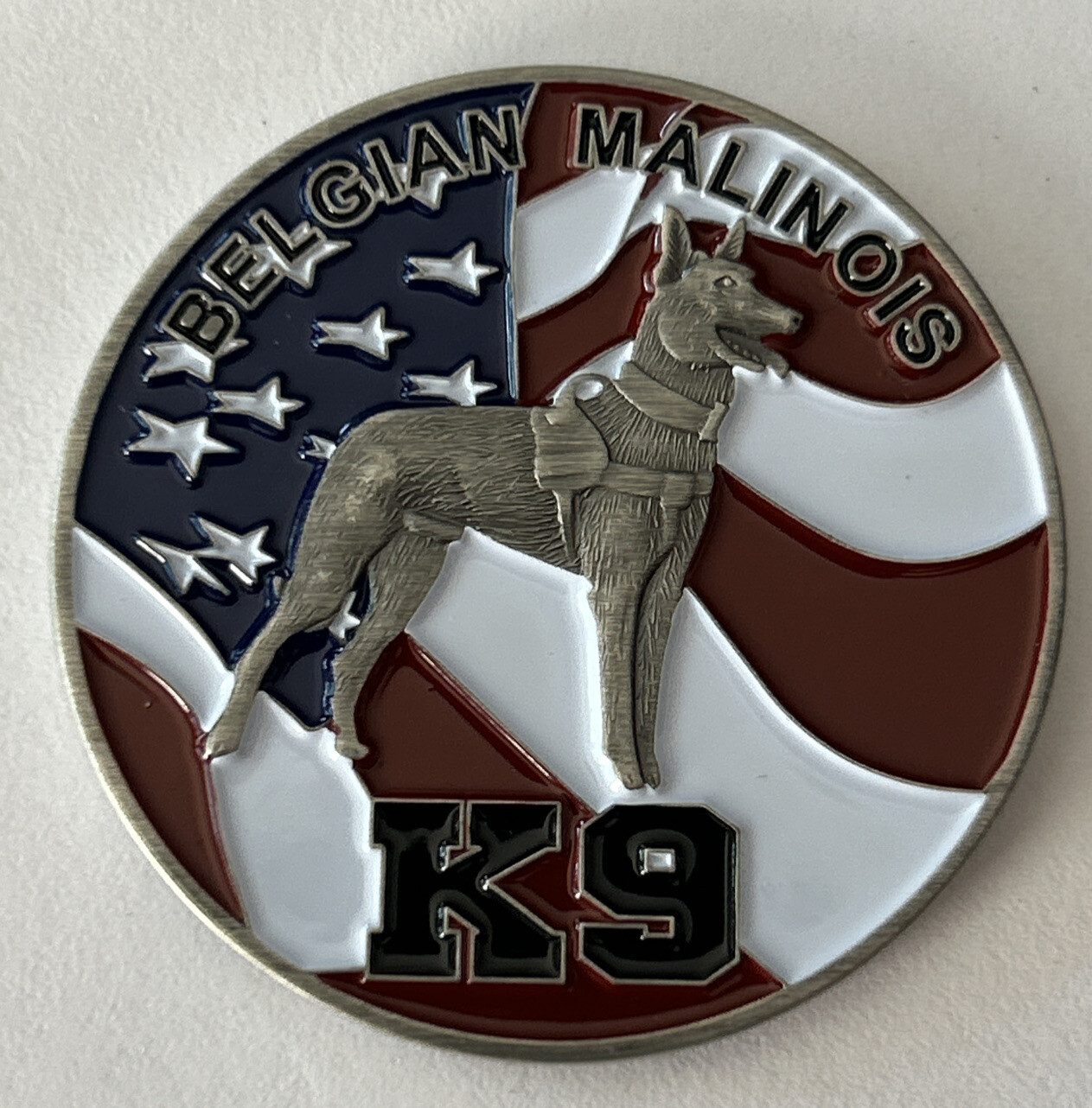FBI K9 Belgian Malinois Hero Challenge Coin FBI K9 Belgian Malinois Hero Challenge Coin