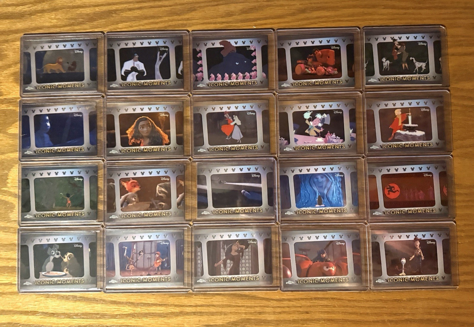 2025 Topps Chrome Disney Iconic Moments Complete 20-Card Set IM-1-20 2025 Topps Chrome Disney Iconic Moments Complete 20-Card Set IM-1-20