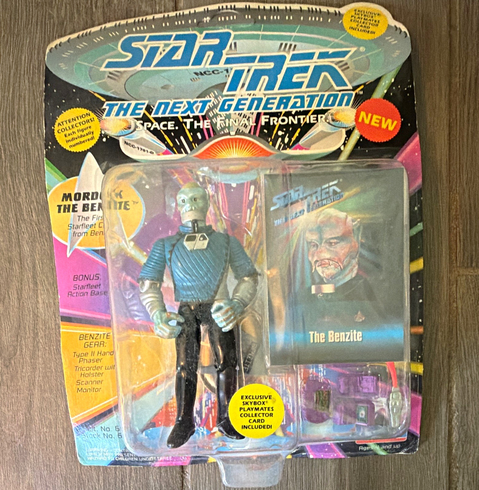 Playmates Vintage Star Trek TNG The Next Generation The Benzite Figure w/ Card