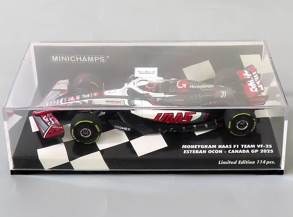 1/43 Haas F1 Team VF-25 Esteban Ocon Canadian GP 2025 Diecast Model 45065