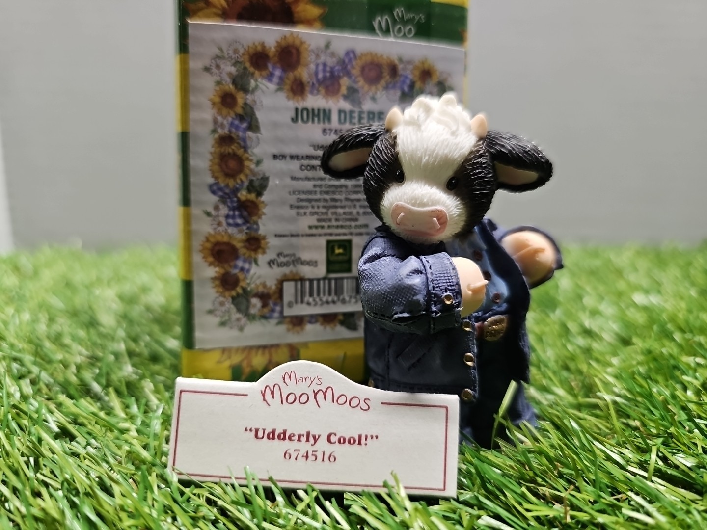 Vintage 1999 Enesco Mary\'s Moo Moos John Deere \