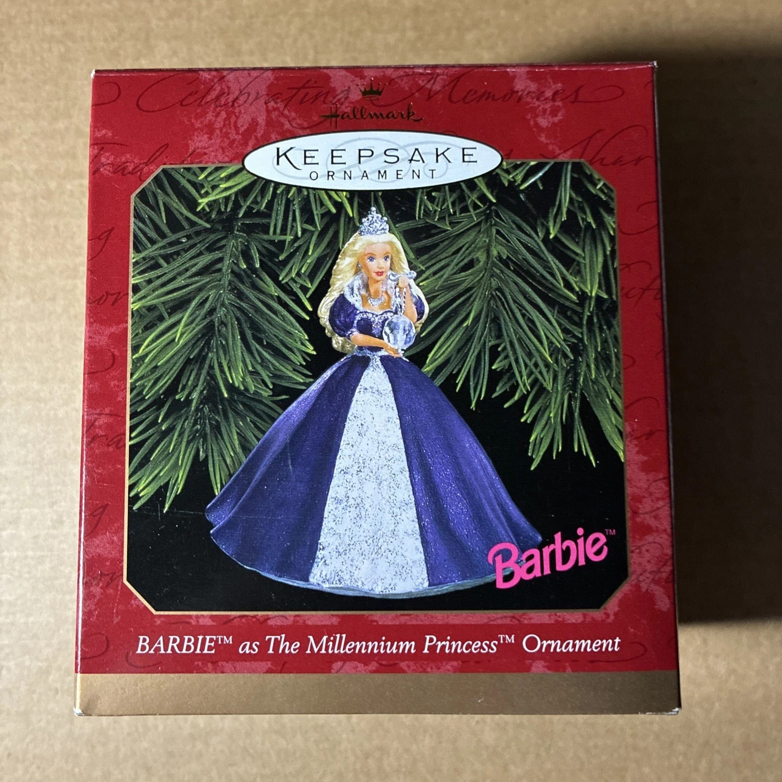 Hallmark 1999 Barbie As The Millennium Princess Keepsake Ornament NEW-824-370 Hallmark 1999 Barbie As The Millennium Princess Keepsake Ornament NEW-824-370