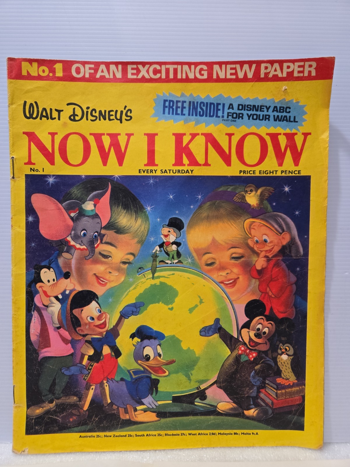 Walt Disney's Now I Know #1  1972 - International Release w/Disney ABC INSERT 
