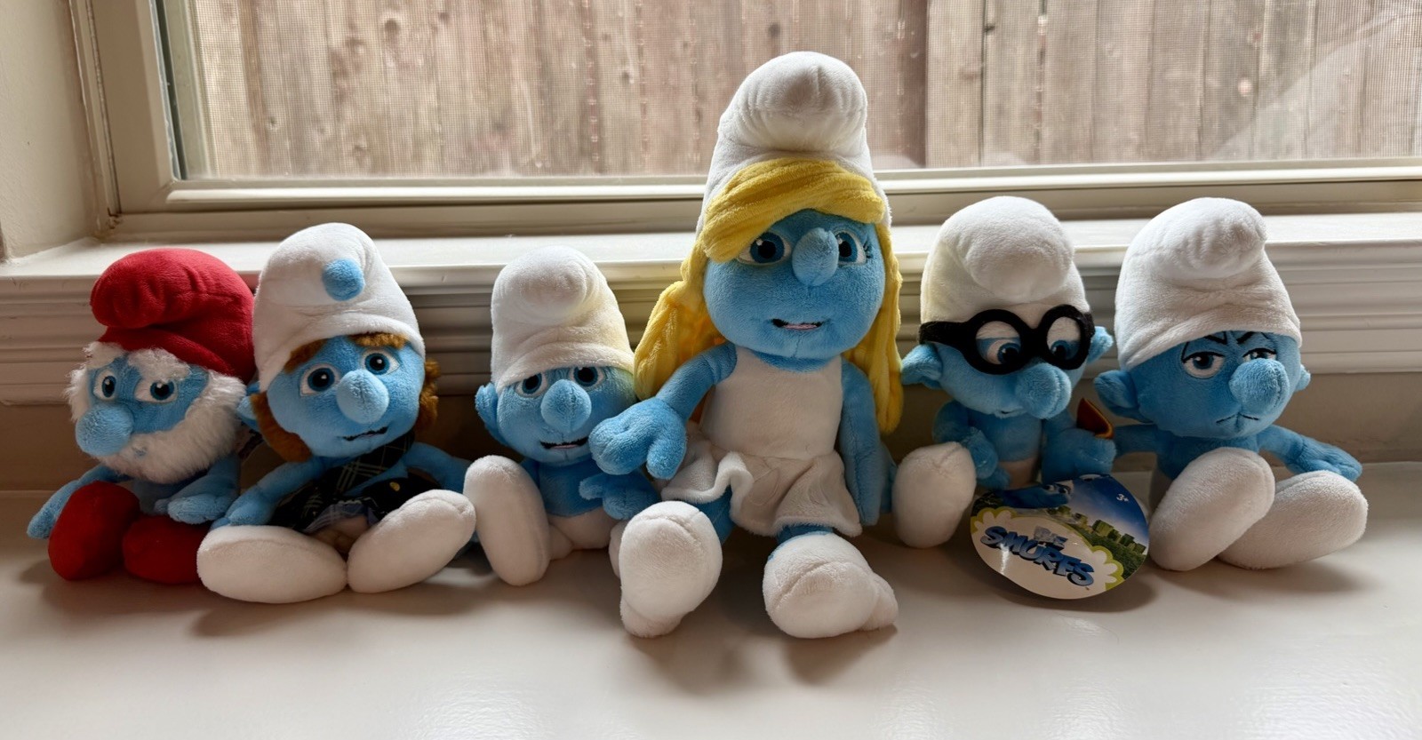 Plush Smurfs 2011 Lot Of 6