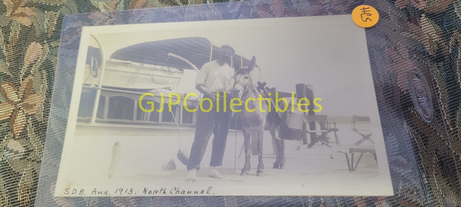 HCS VINTAGE PHOTOGRAPH Spencer Lionel Adams SDB AUG 1913 NORTH CHANNEL