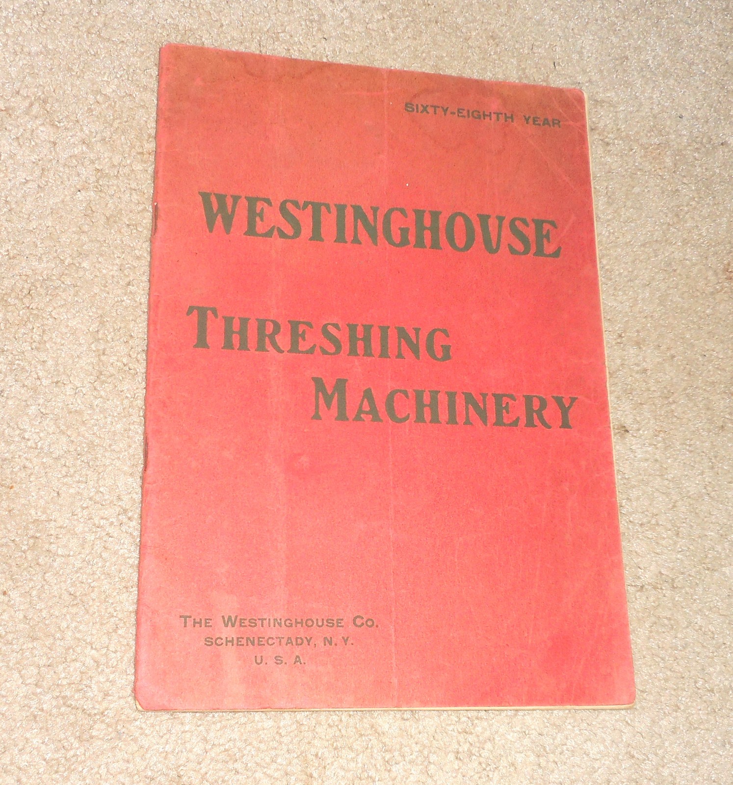 1903 Westinghouse Threshing Machinery Schenectady NY Farm Sales Catalog Book 1903 Westinghouse Threshing Machinery Schenectady NY Farm Sales Catalog Book