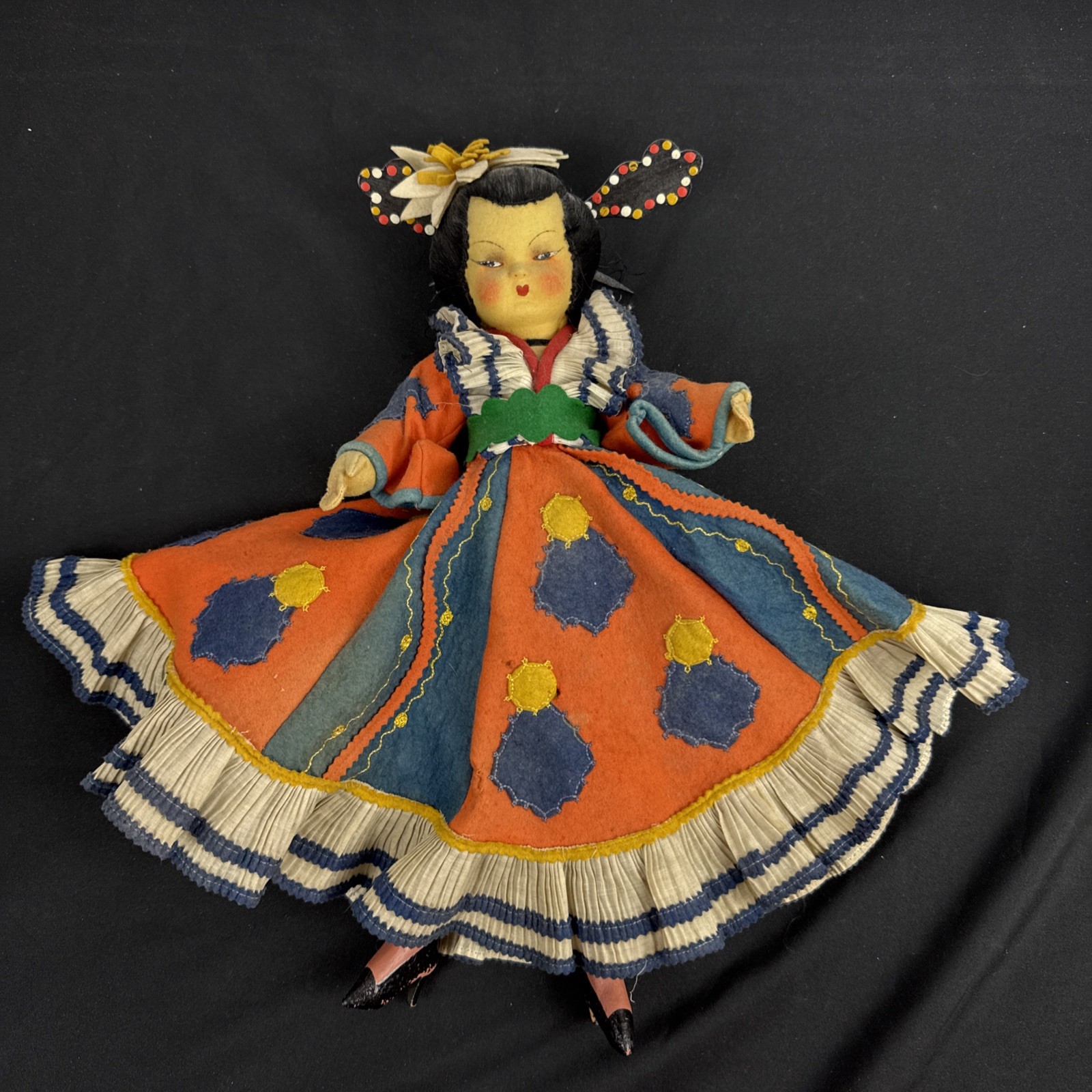 Vtg. Brazilian Mariposa Art Doll Holzer & Cia. Co. Made In Brazil Approx. 15”