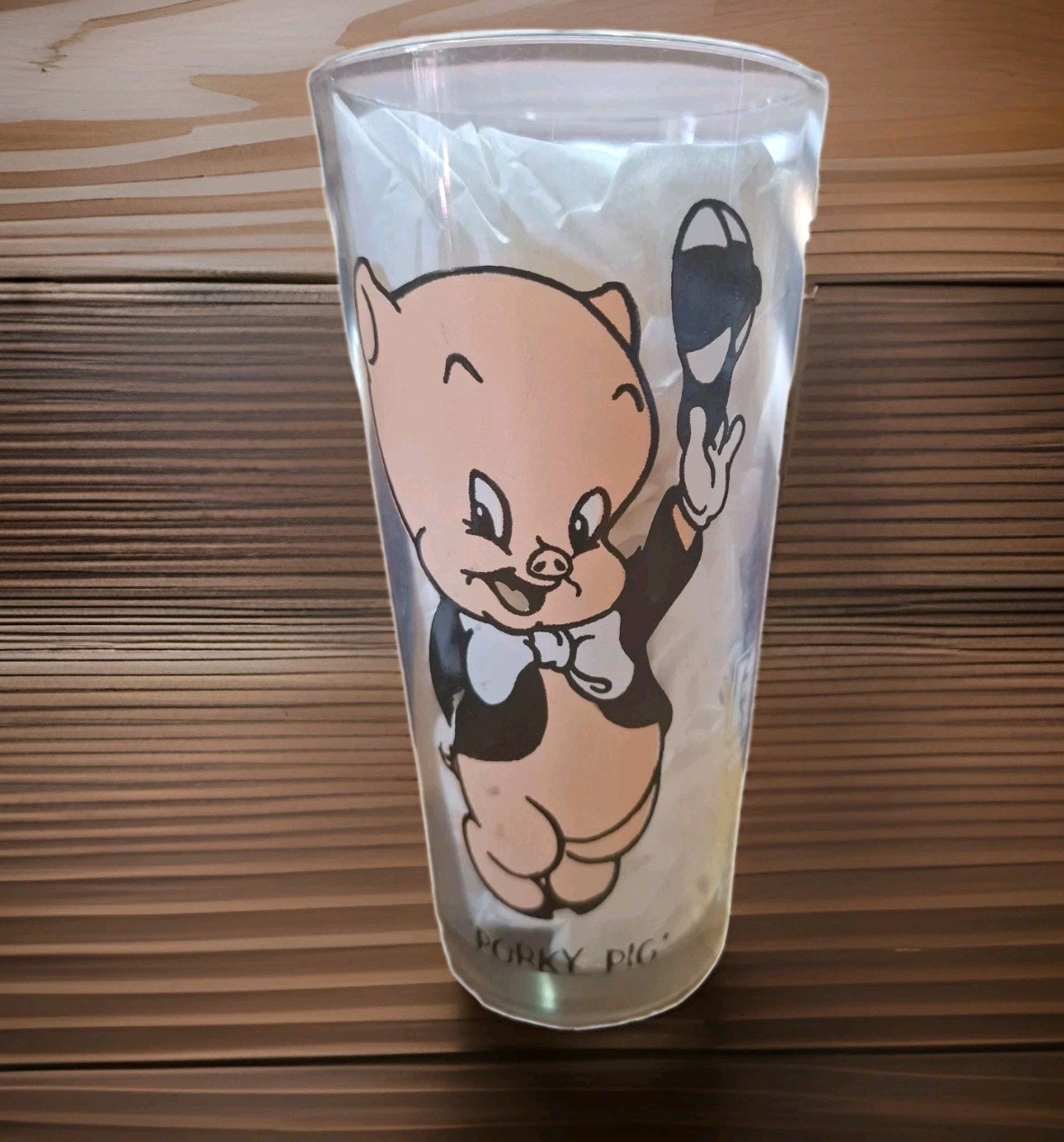 vintage 1973 Porky Pig Pepsi Collector Series,Looney Tunes glass. Mint Condition