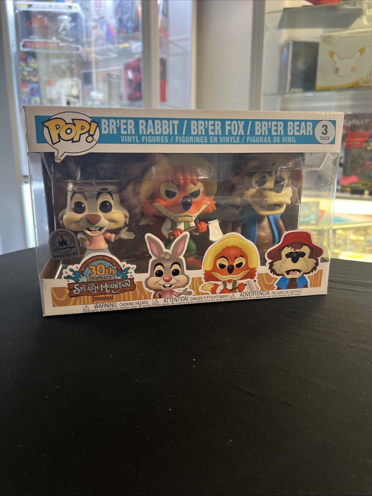 Funko Pop Splash Mountain Disney Parks Exclusive Br'er Rabbit/Fox/Bear 3-Pack Funko Pop Splash Mountain Disney Parks Exclusive Br'er Rabbit/Fox/Bear 3-Pack