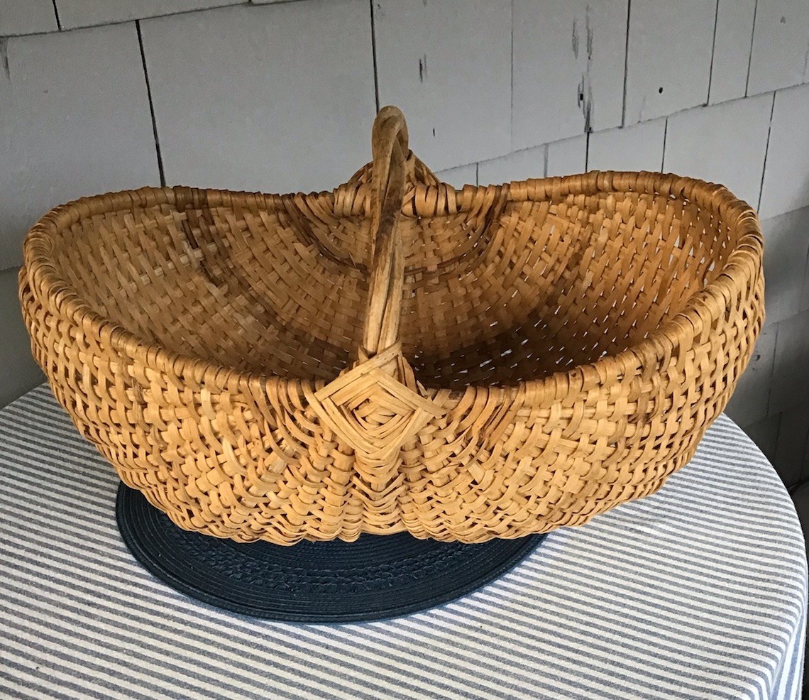 Vintage Large Buttock Basket