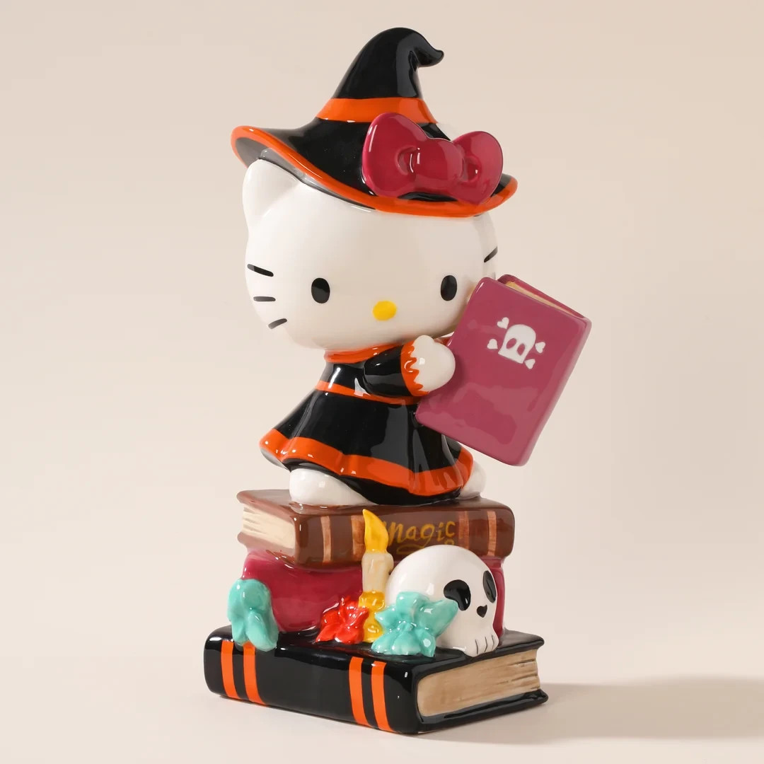 Blue Sky Clayworks Halloween Hello Kitty Spooky Library Figurine