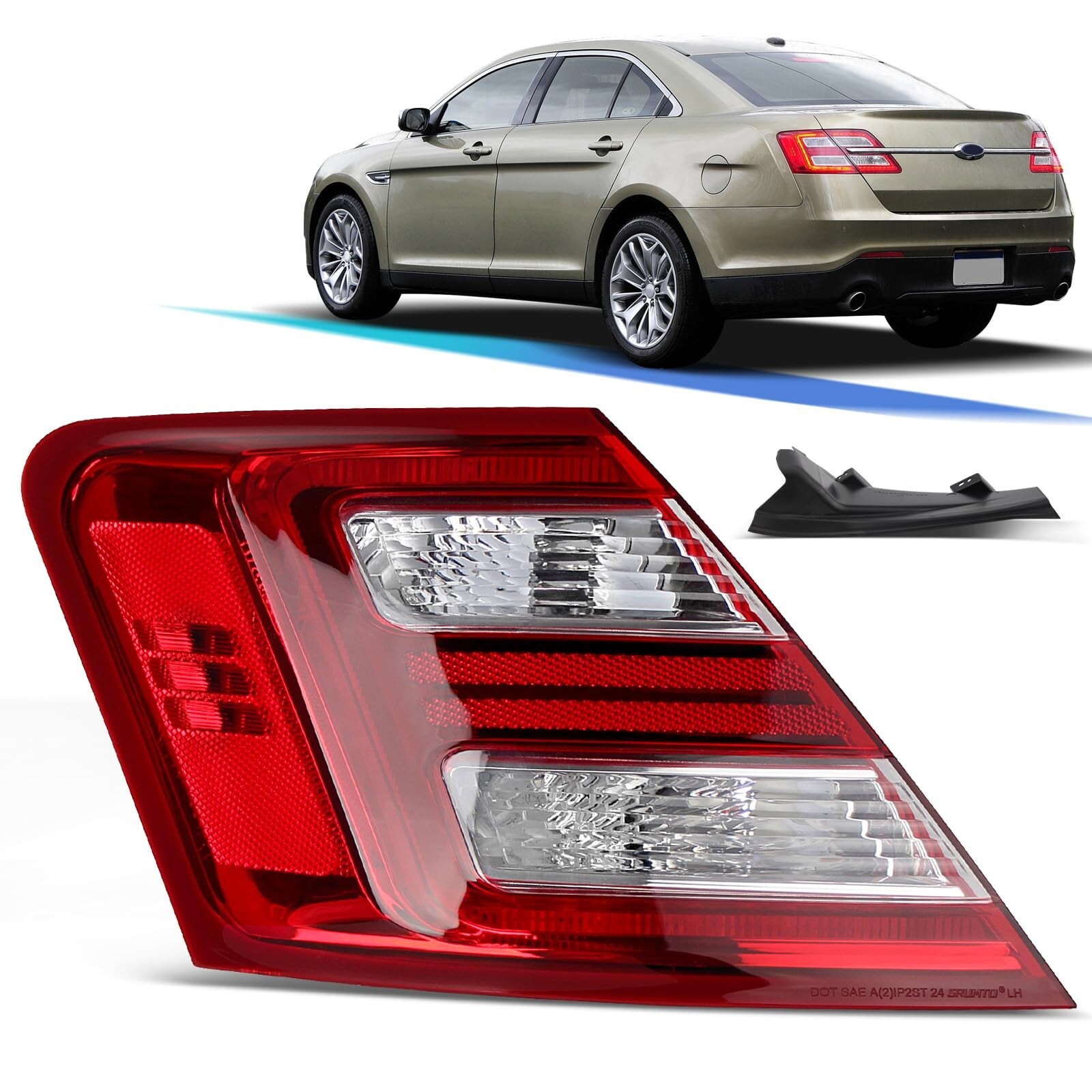 LED Outside Tail Light Assembly Compatible with 2013 2014 2015 2016 2017 2018...