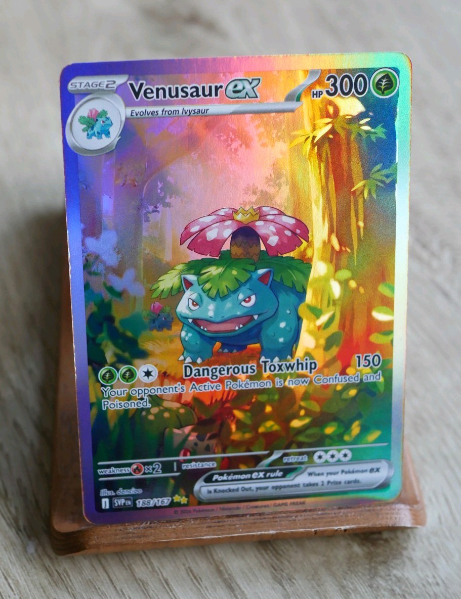 Venusaur Pokémon DISPLAY ART CARD