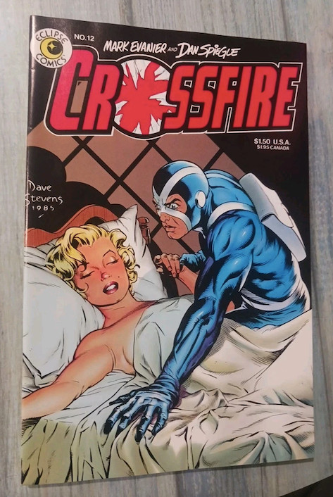 Crossfire #12 (1985) Eclipse Comics Dave Stevens Marilyn Monroe Cover UNREAD