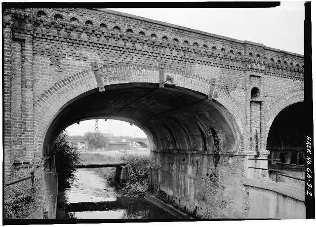 Savannah Georgia 1853 Brick Arch Viaduct Central of Georgia Railway Canal