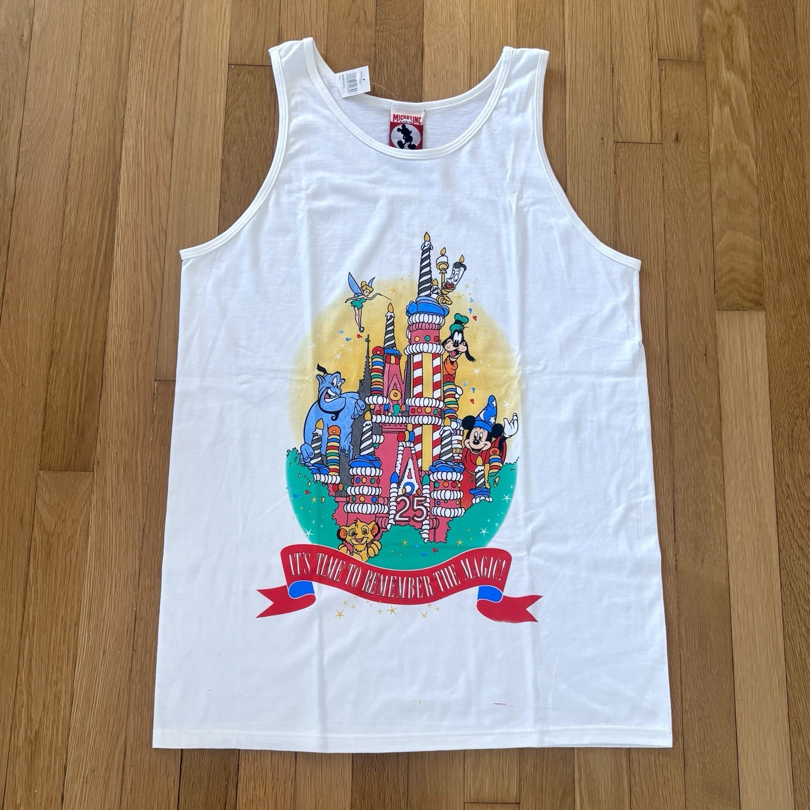 Vintage Disney World 25th Anniversary Castle Tank Top L 1996 Made In USA RARE Vintage Disney World 25th Anniversary Castle Tank Top L 1996 Made In USA RARE