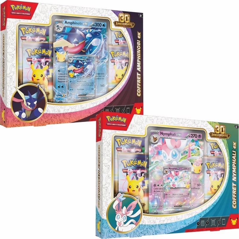 Pokemon 🇫🇷 2x Nymphali Amphinobi Box 30 Years 30th Celebration Birthday