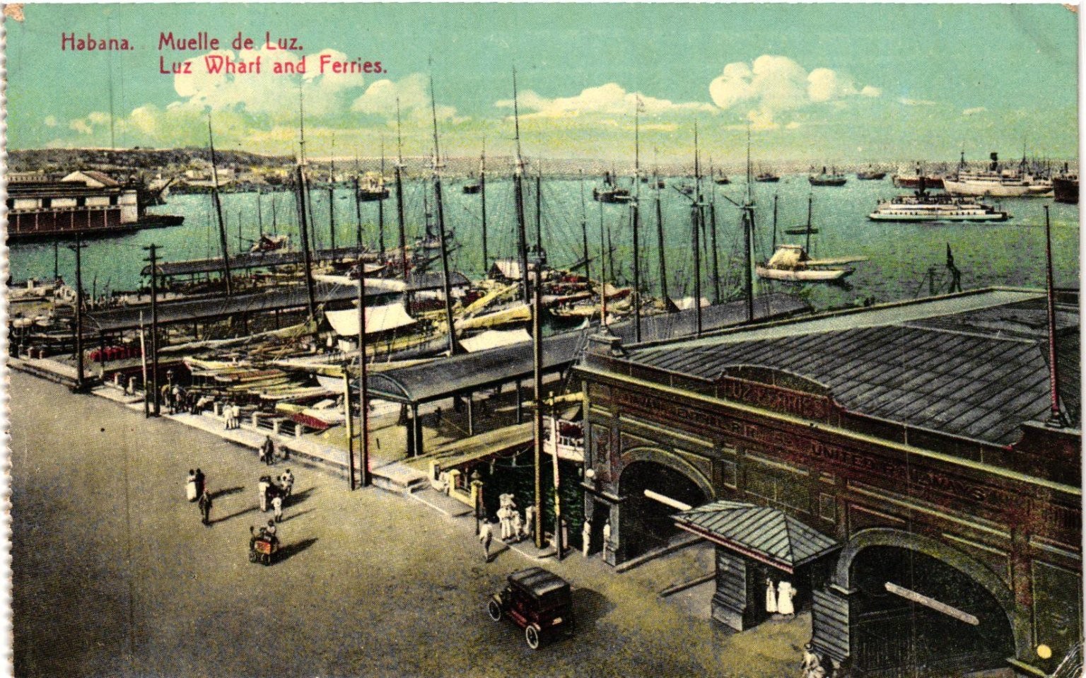 Vintage Havana Cuba Postcard Luz Wharf and Ferries Muelle de Luz Edicion Jordi Vintage Havana Cuba Postcard Luz Wharf and Ferries Muelle de Luz Edicion Jordi