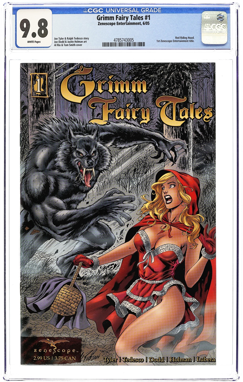 Grimm Fairy Tales 1A 1st Printing CGC 9.8 2005 Zenescope 4785743005