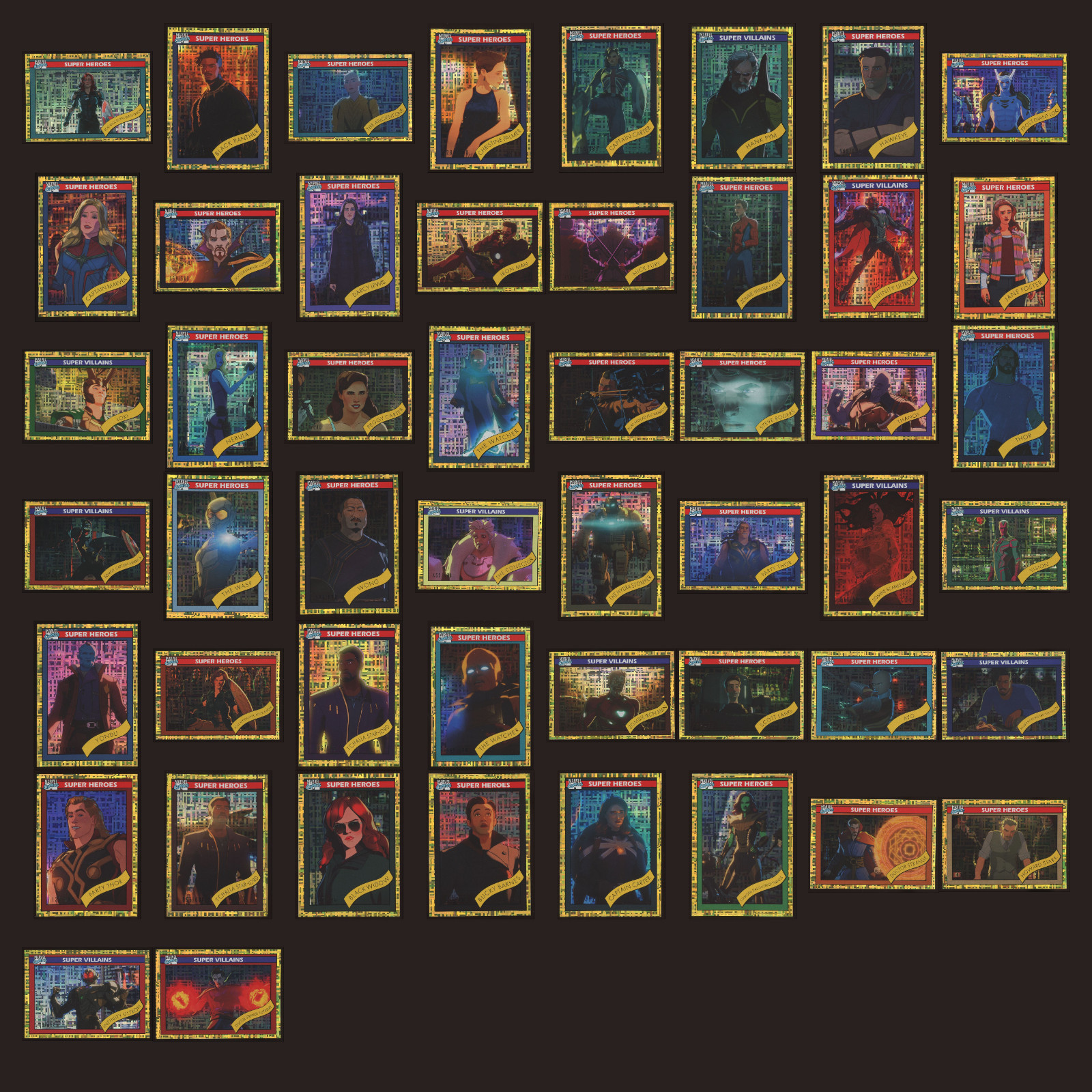 2023 Upper Deck Marvel What If? 1990 Universe Gold Dimensions Set 50 Cards /688