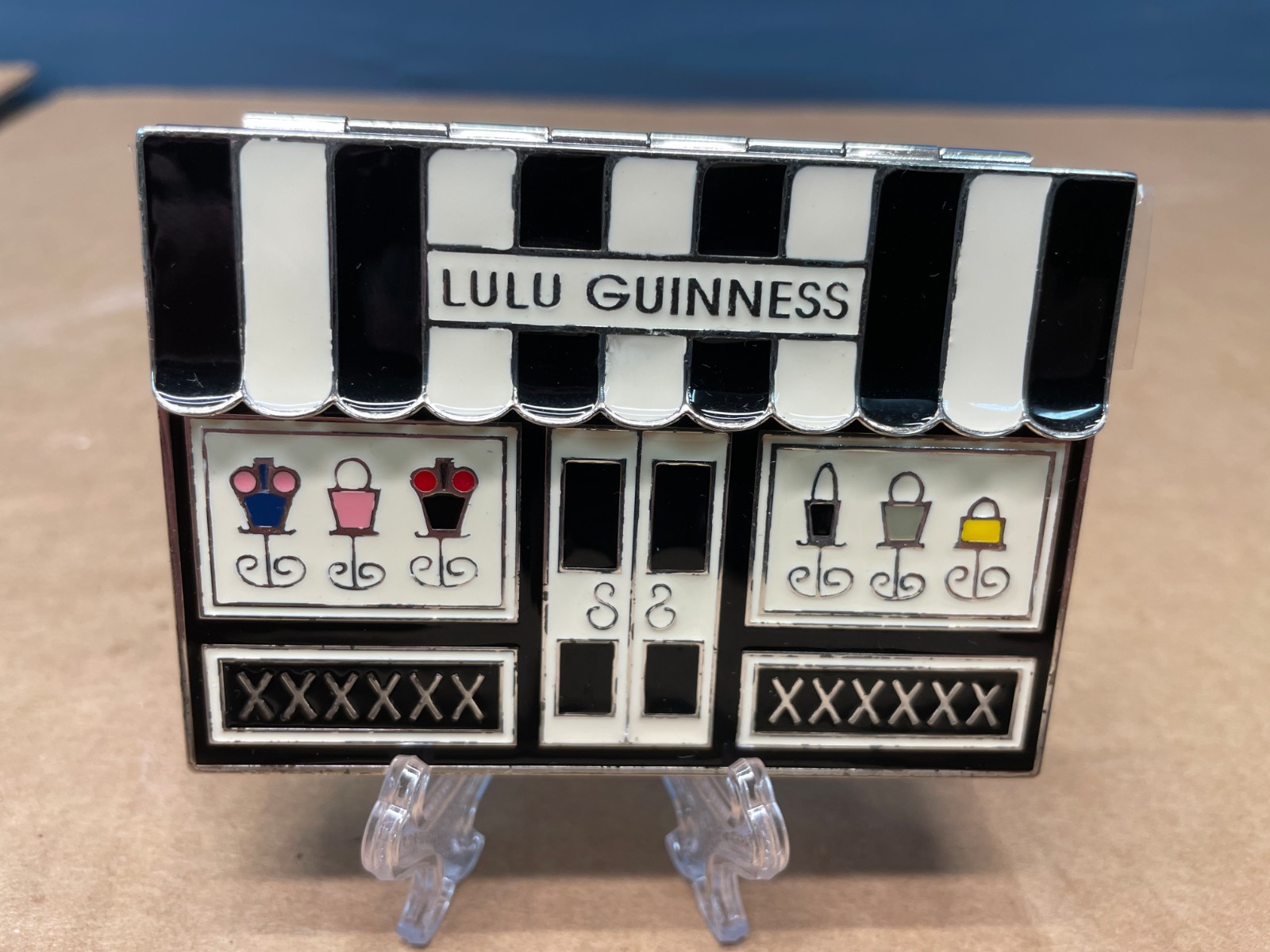 Vintage Rare Lulu Guinness 5X Mirror Compact Ellis Street Limited Edition No 32