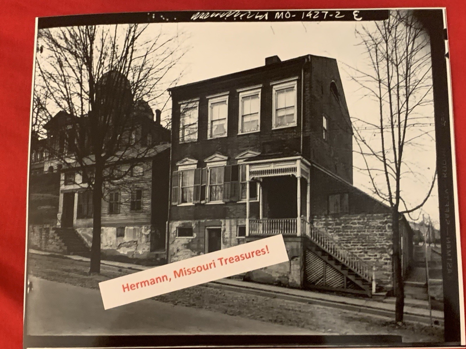 Hermann Missouri Photo Dr. August Nasse House 1930s And Hermann Courthouse 8x10 Hermann Missouri Photo Dr. August Nasse House 1930s And Hermann Courthouse 8x10