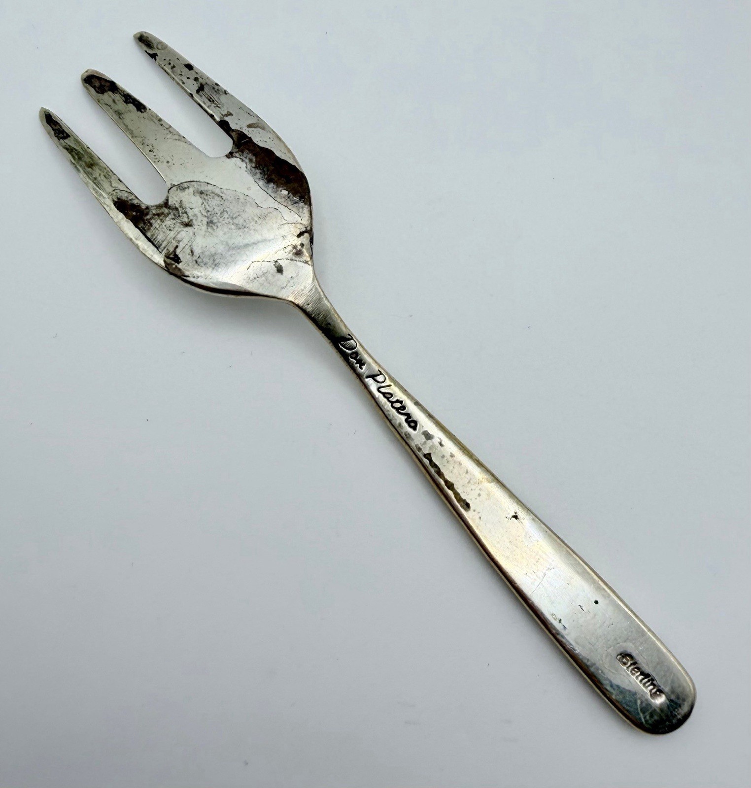 Don Platero Navajo Sterling Silver Fork Kokopelli Native American Handmade