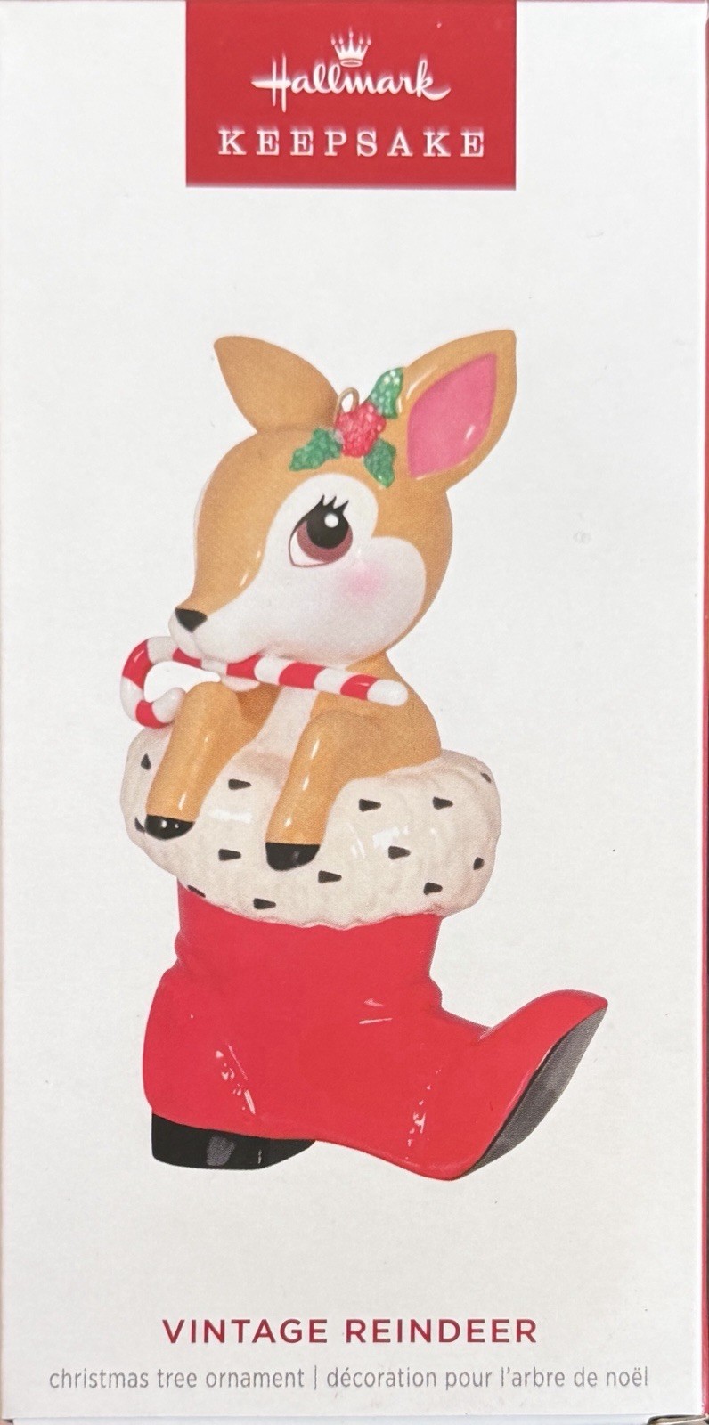 Hallmark Keepsake - Vintage Reindeer - Porcelain - 2024 **NEW / **