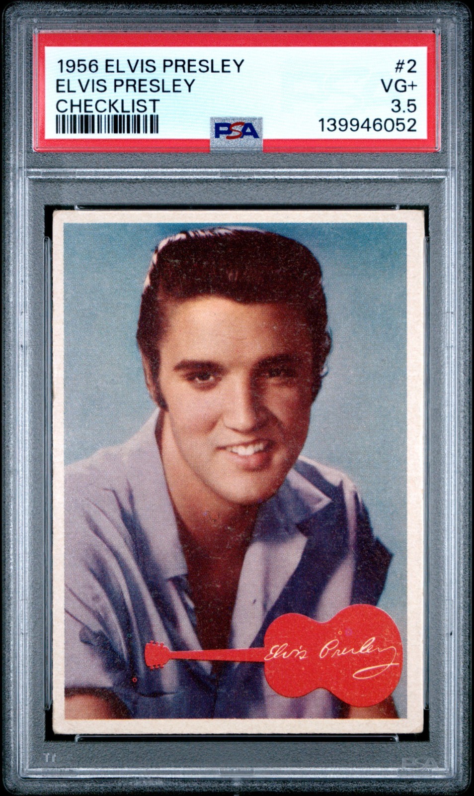 1956 ELVIS PRESLEY #2 ELVIS PRESLEY CHECKLIST PSA 3.5