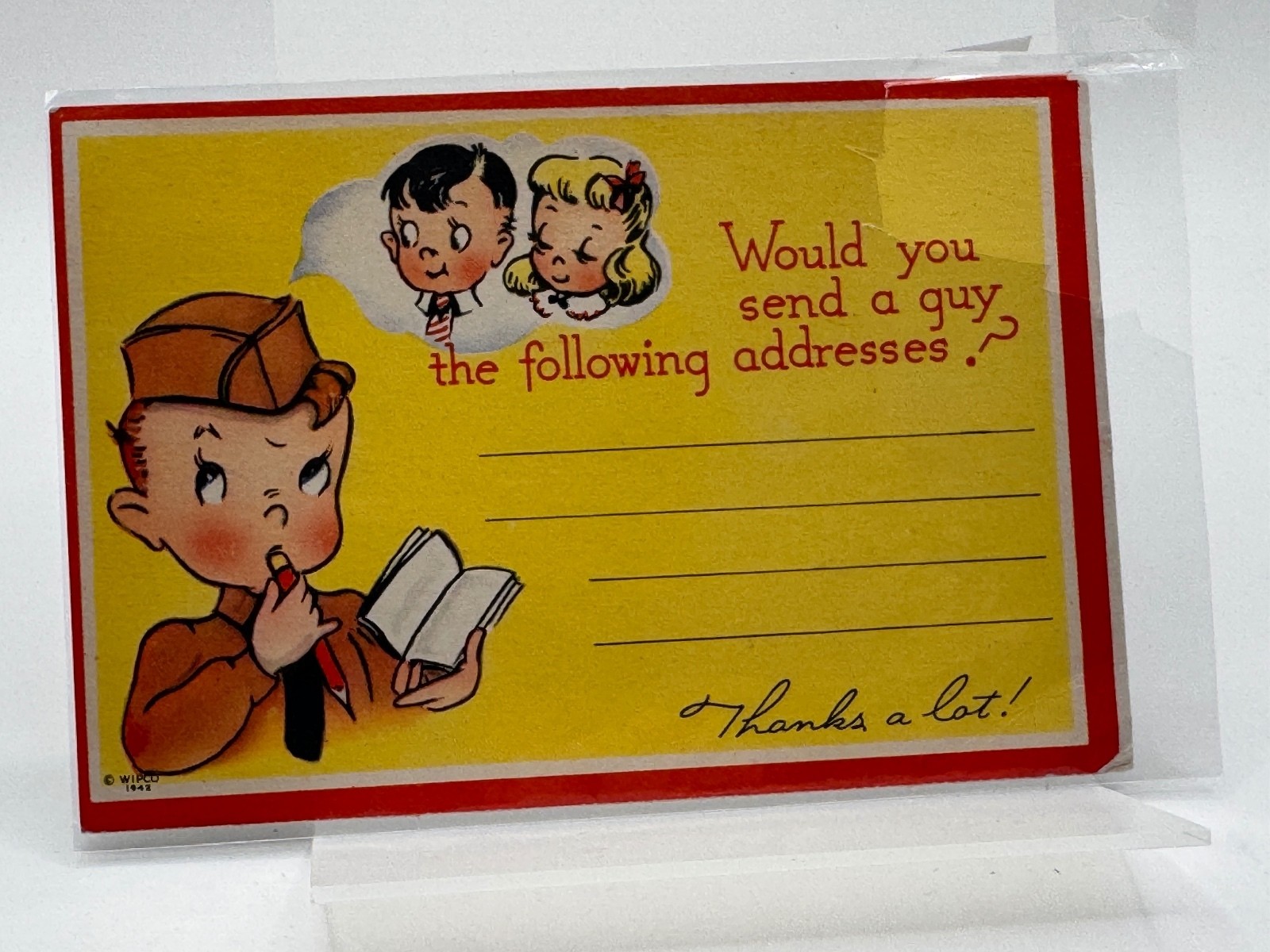 1942 WIPCO WWII Postcard Hondo Army Navigation School 1943 Military Humor 1942 WIPCO WWII Postcard Hondo Army Navigation School 1943 Military Humor