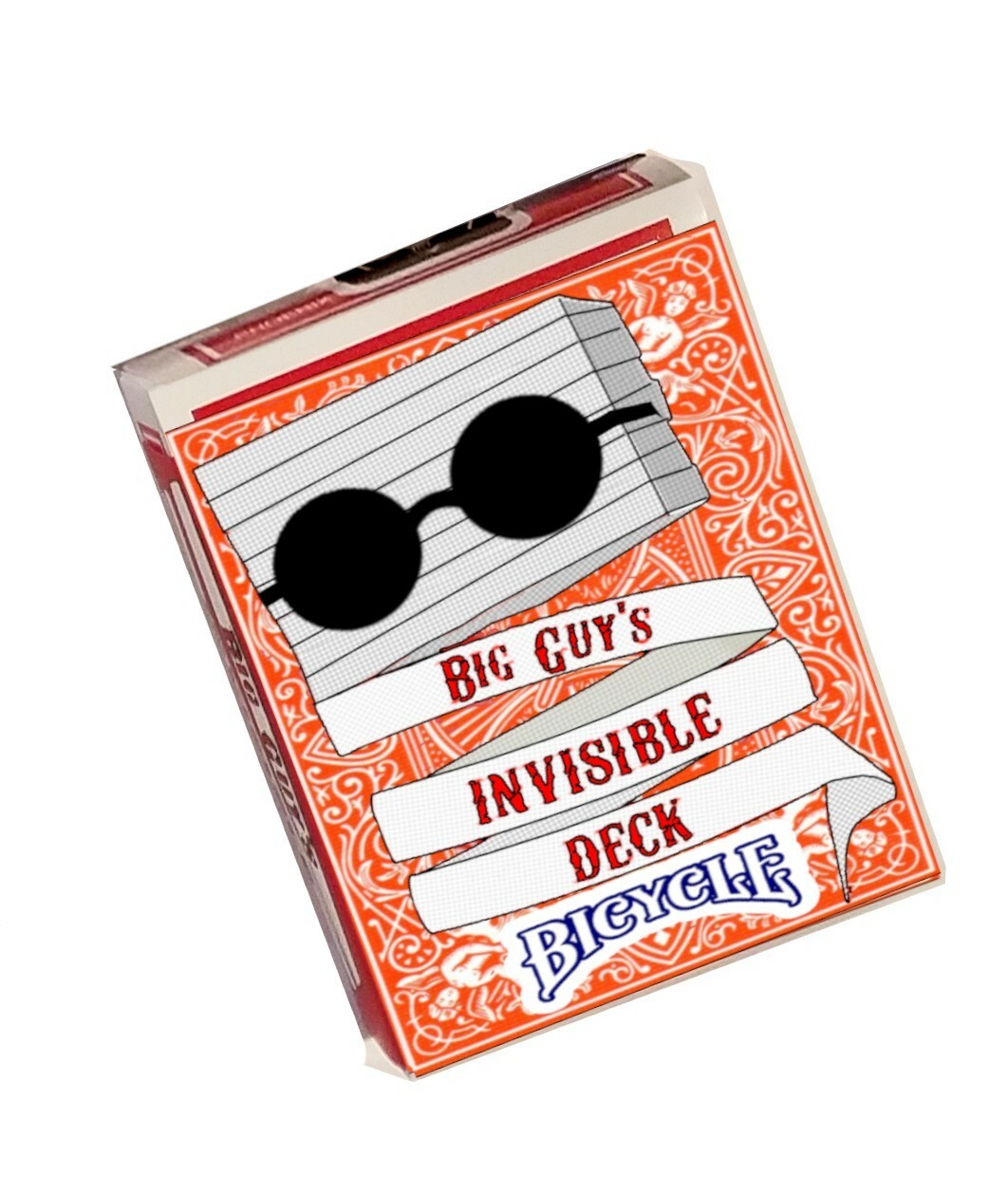 Big Guy’s Invisible Deck - Bicycle (Red) by Big Guy’s Magic
