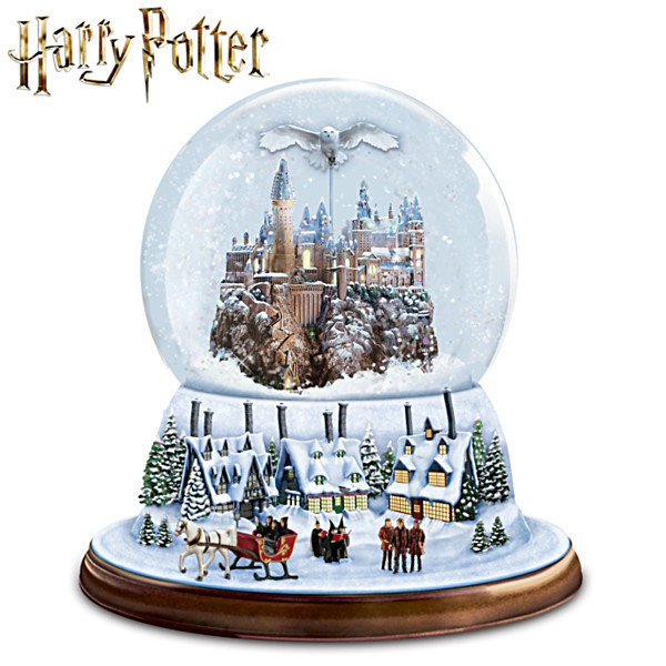 Bradford Harry Potter I'd Rather Stay At HOGWARTS Christmas Musical Snow Globe Bradford Harry Potter I'd Rather Stay At HOGWARTS Christmas Musical Snow Globe
