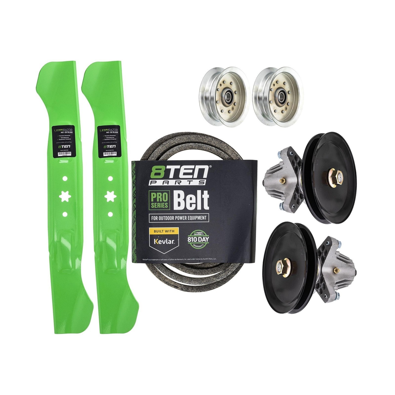 8TEN Deck Rebuild Kit Blade Spindle Belt Idler for Cub Cadet XT1-LT46 XT2-LX4... 8TEN Deck Rebuild Kit Blade Spindle Belt Idler for Cub Cadet XT1-LT46 XT2-LX4...