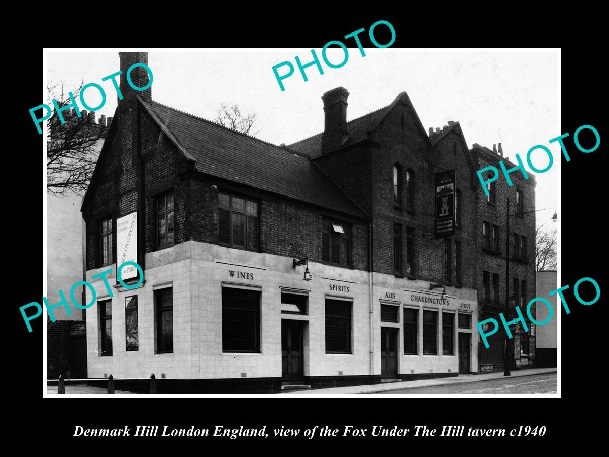 Denmark Hill London England Fox Under Hill Tavern 1940 Old Large Historic Photo Denmark Hill London England Fox Under Hill Tavern 1940 Old Large Historic Photo