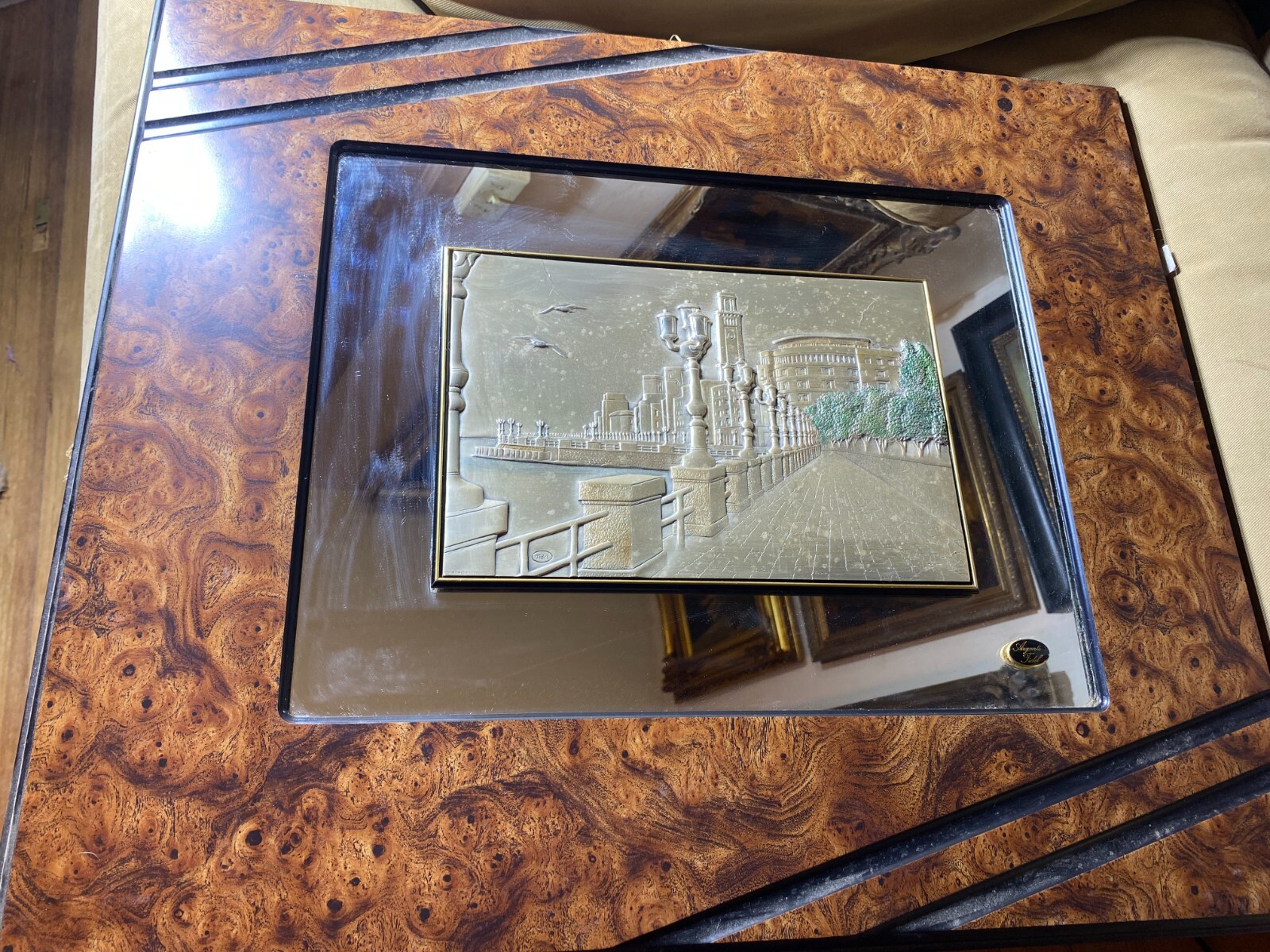 Superb Argenti Tidel Silver Bas-Relief \