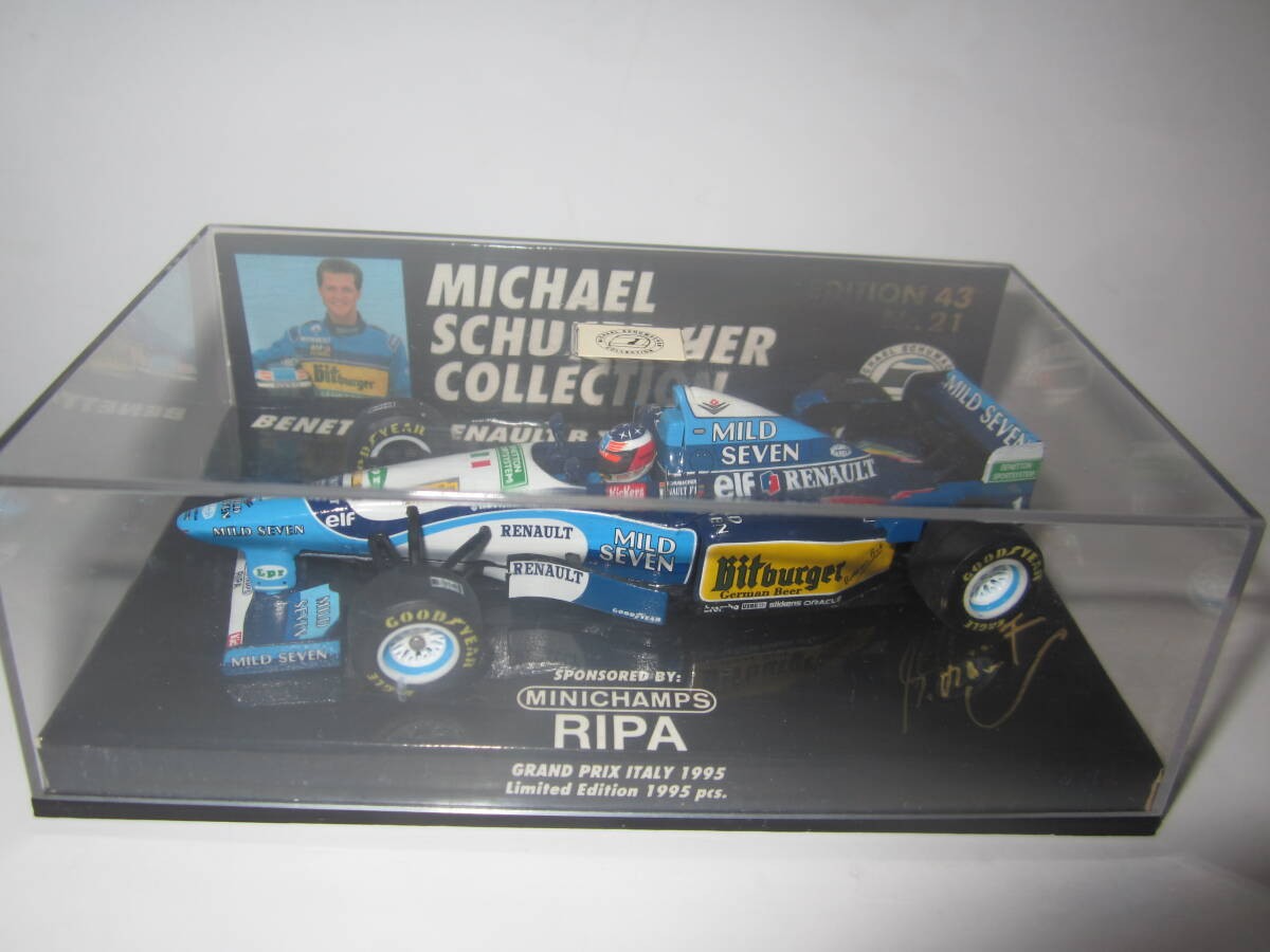 PMA Minichamps 1/43 Benetton B195 Schumacher 1995 Italian GP Limited 1995pcs PMA Minichamps 1/43 Benetton B195 Schumacher 1995 Italian GP Limited 1995pcs