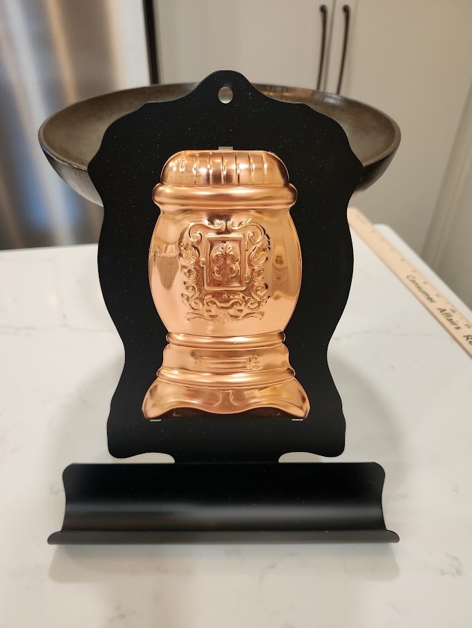 Coppercraft Guild Copper Potbelly Stove Kitchen Wall Hanger New Old Stock MCM