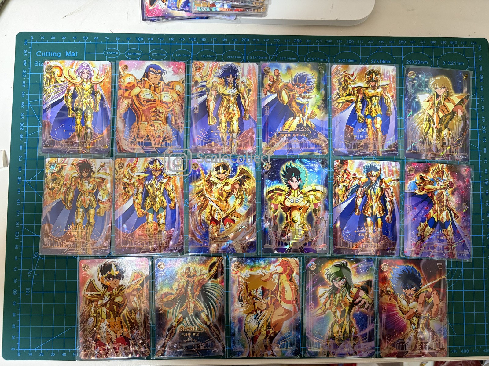 Kayou Saint Seiya Vol 4 Complete 17-Card UR Set Gold Saints Foil Anime Master Kayou Saint Seiya Vol 4 Complete 17-Card UR Set Gold Saints Foil Anime Master
