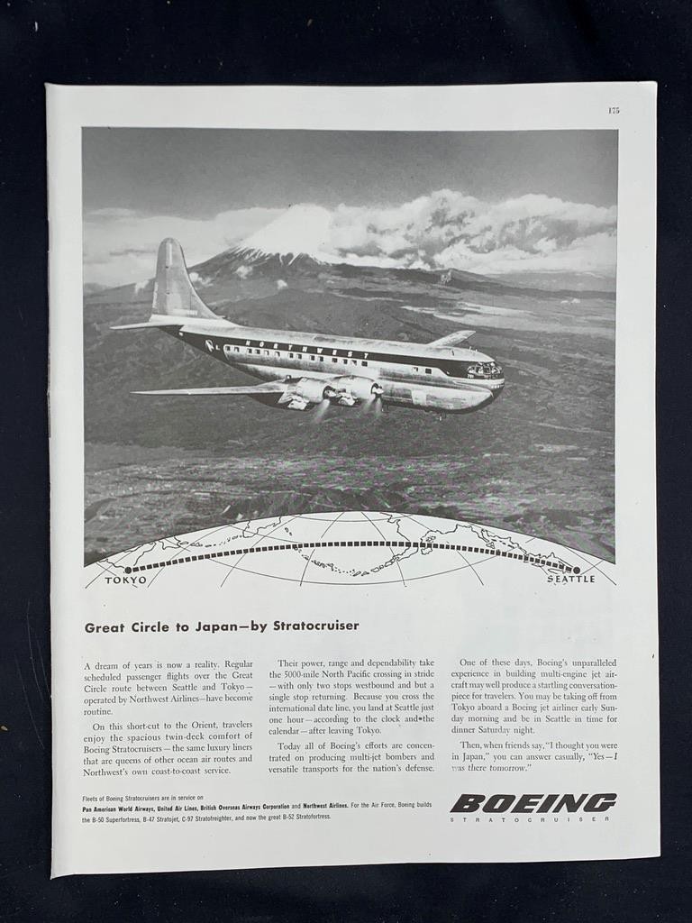Magazine Ad* - 1952 - BOEING Stratocruiser - Northwest Airlines
