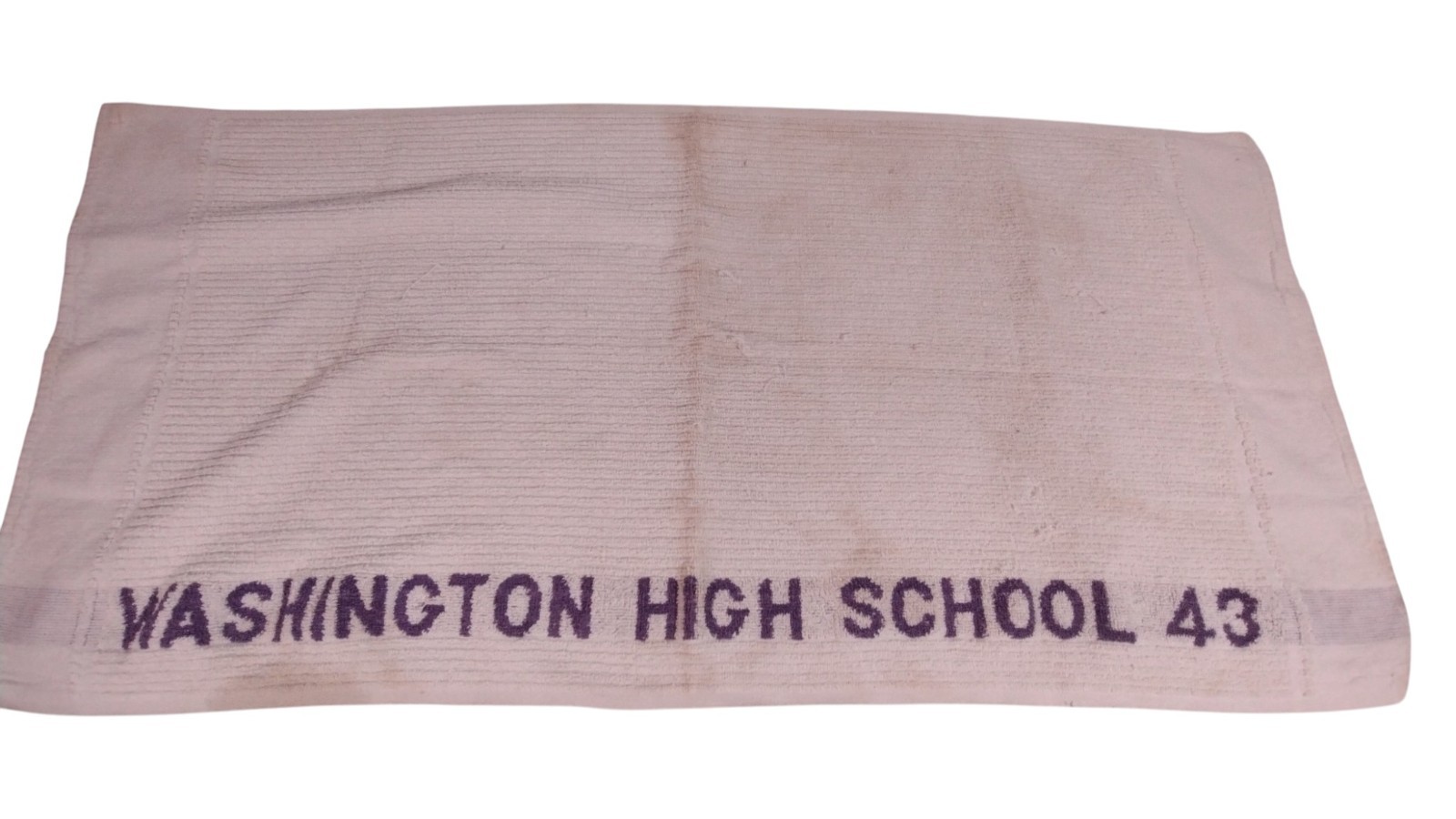 VTG 1943 WWII Era Washington High School Gym Towel McArthur Sons Americana VTG 1943 WWII Era Washington High School Gym Towel McArthur Sons Americana